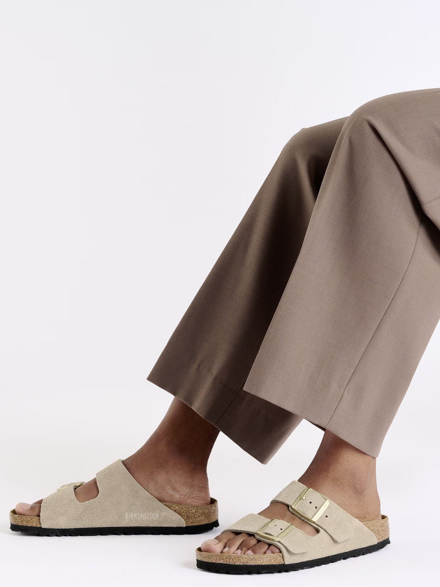 Birkenstock Arizona Plantare Morbido (Pelle scamosciata) Beige