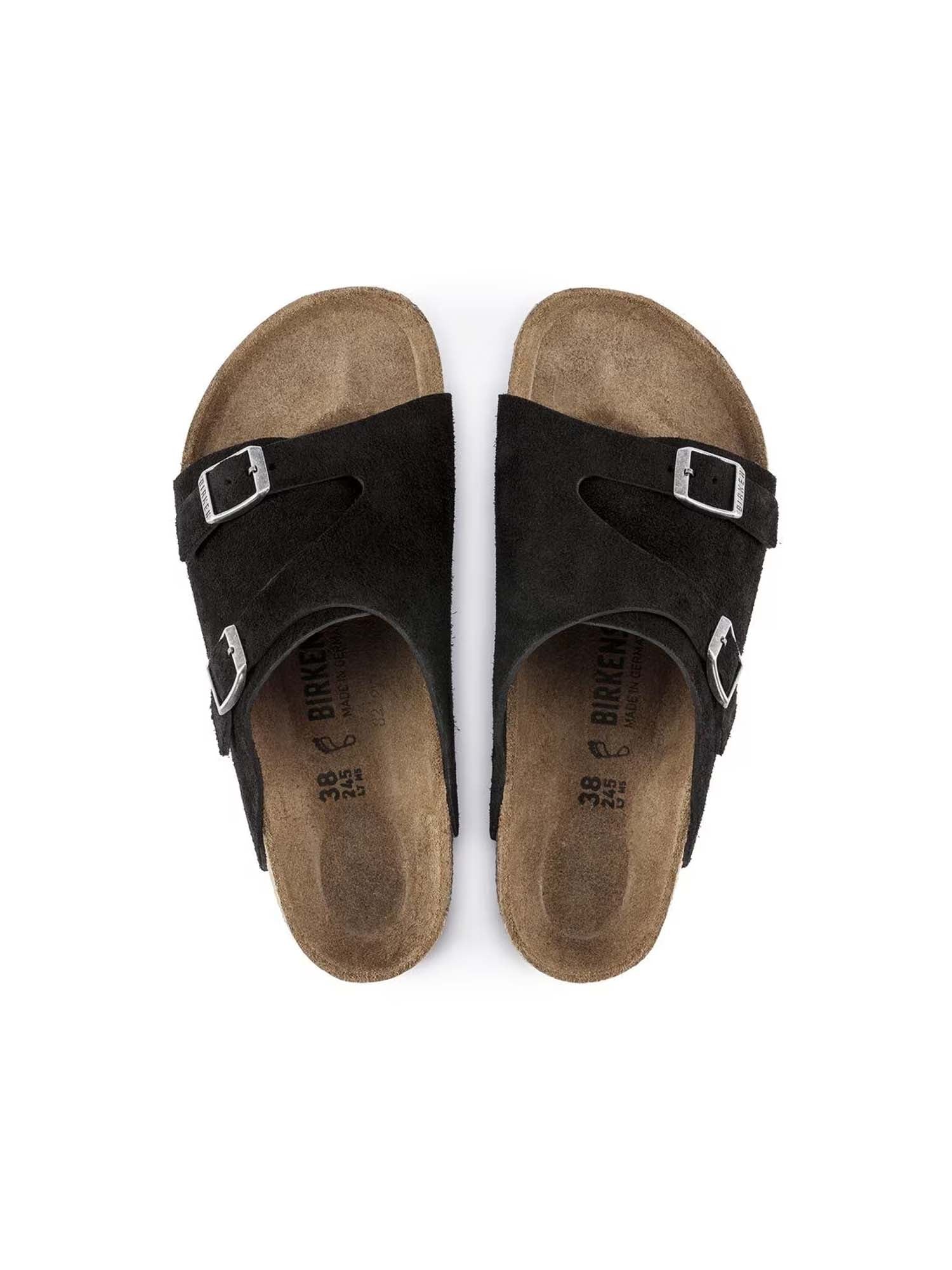 Birkenstock Zurigo (Pelle scamosciata) Nero