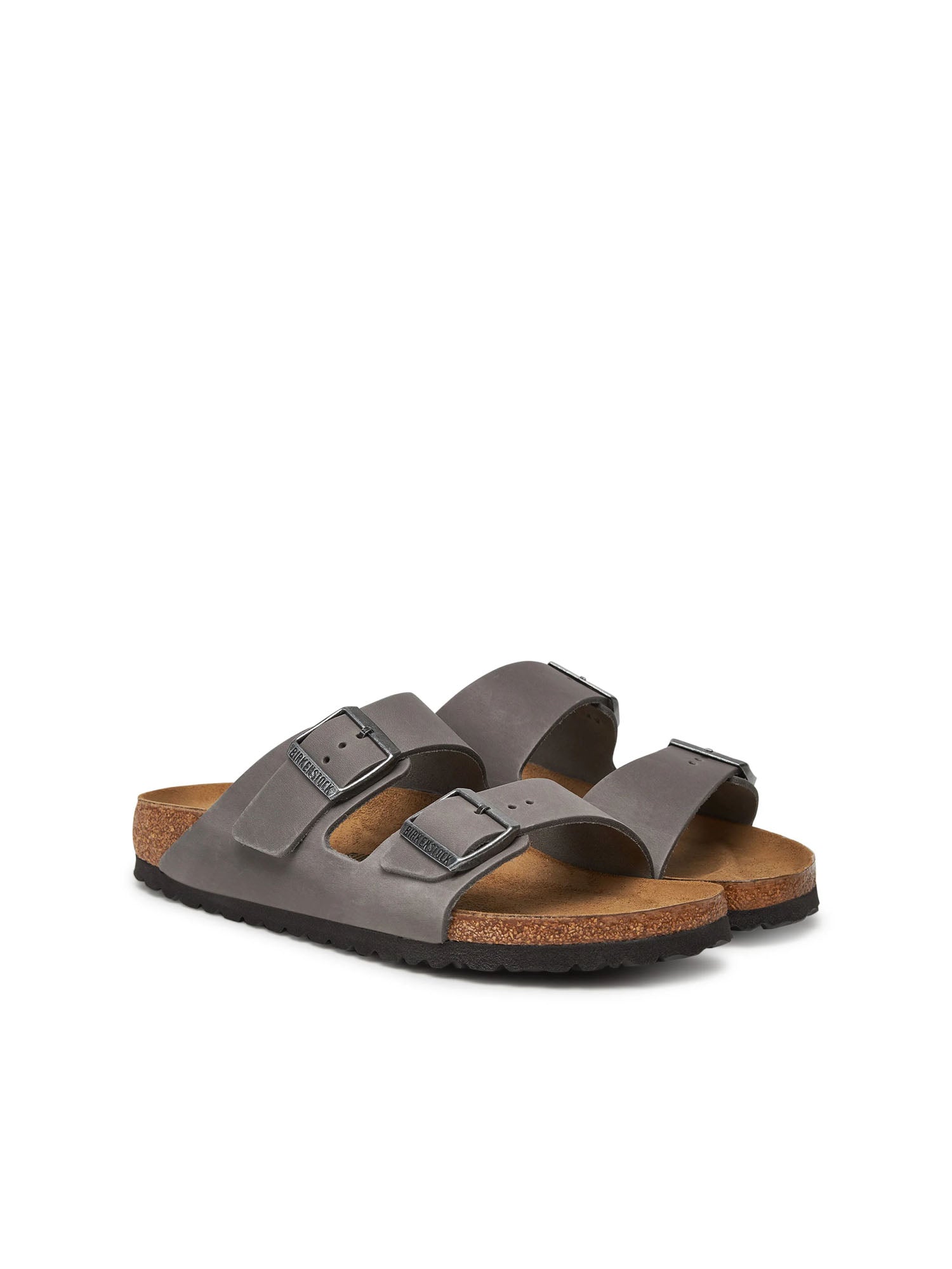 Birkenstock Arizona (Pelle oliata) Grigio