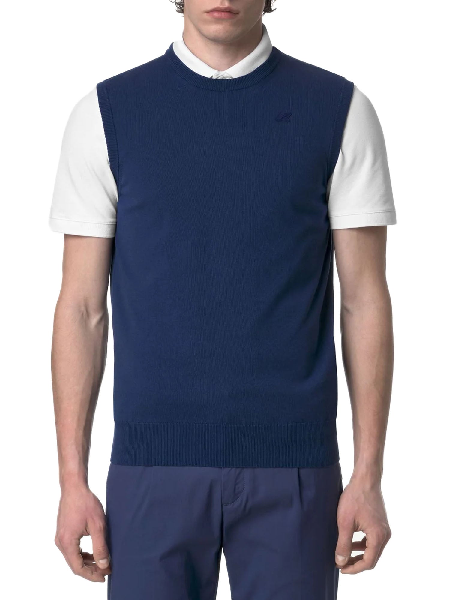 K-way Jeano Cottons Gilet Blu