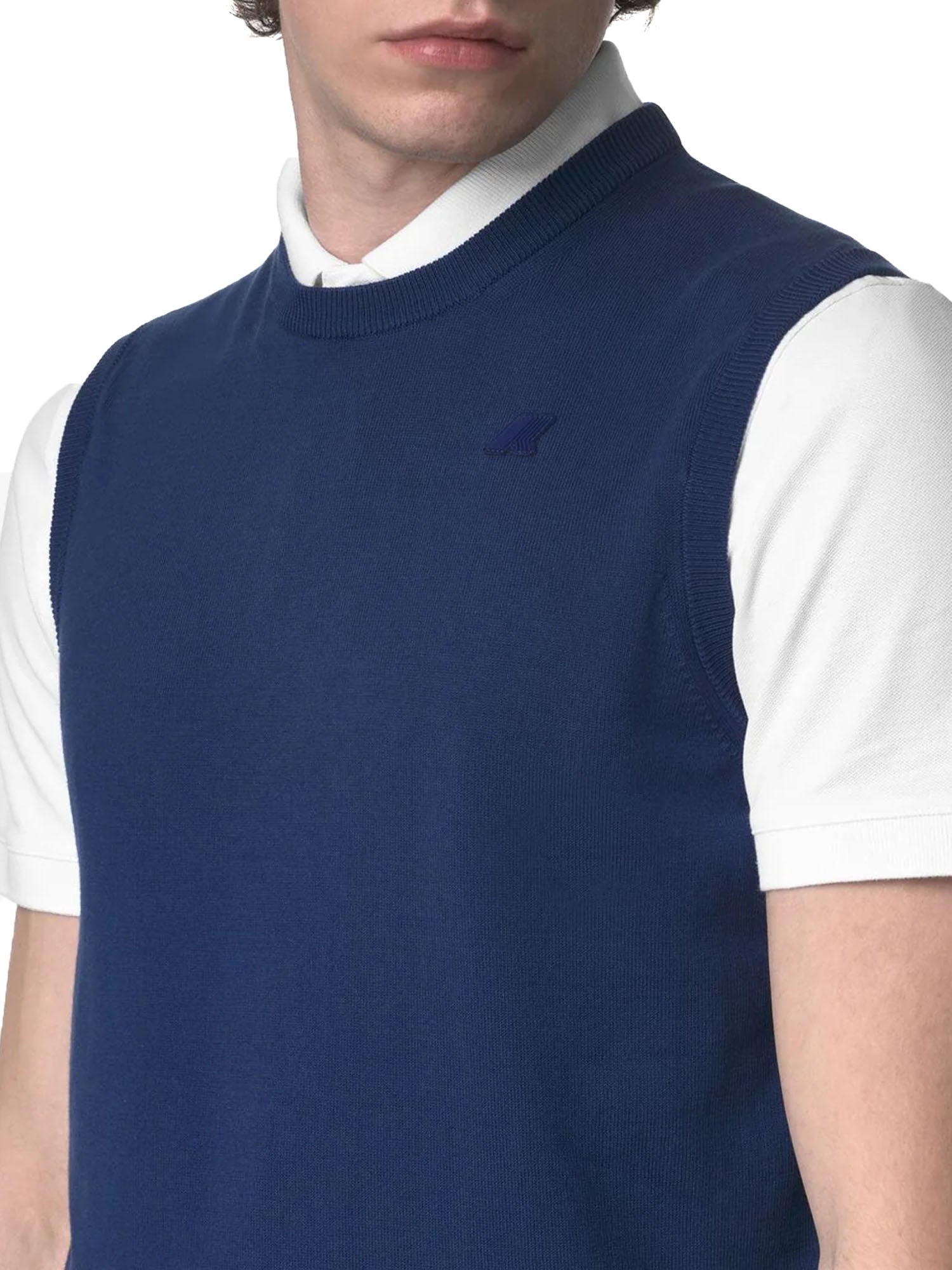 K-way Jeano Cottons Gilet Blu