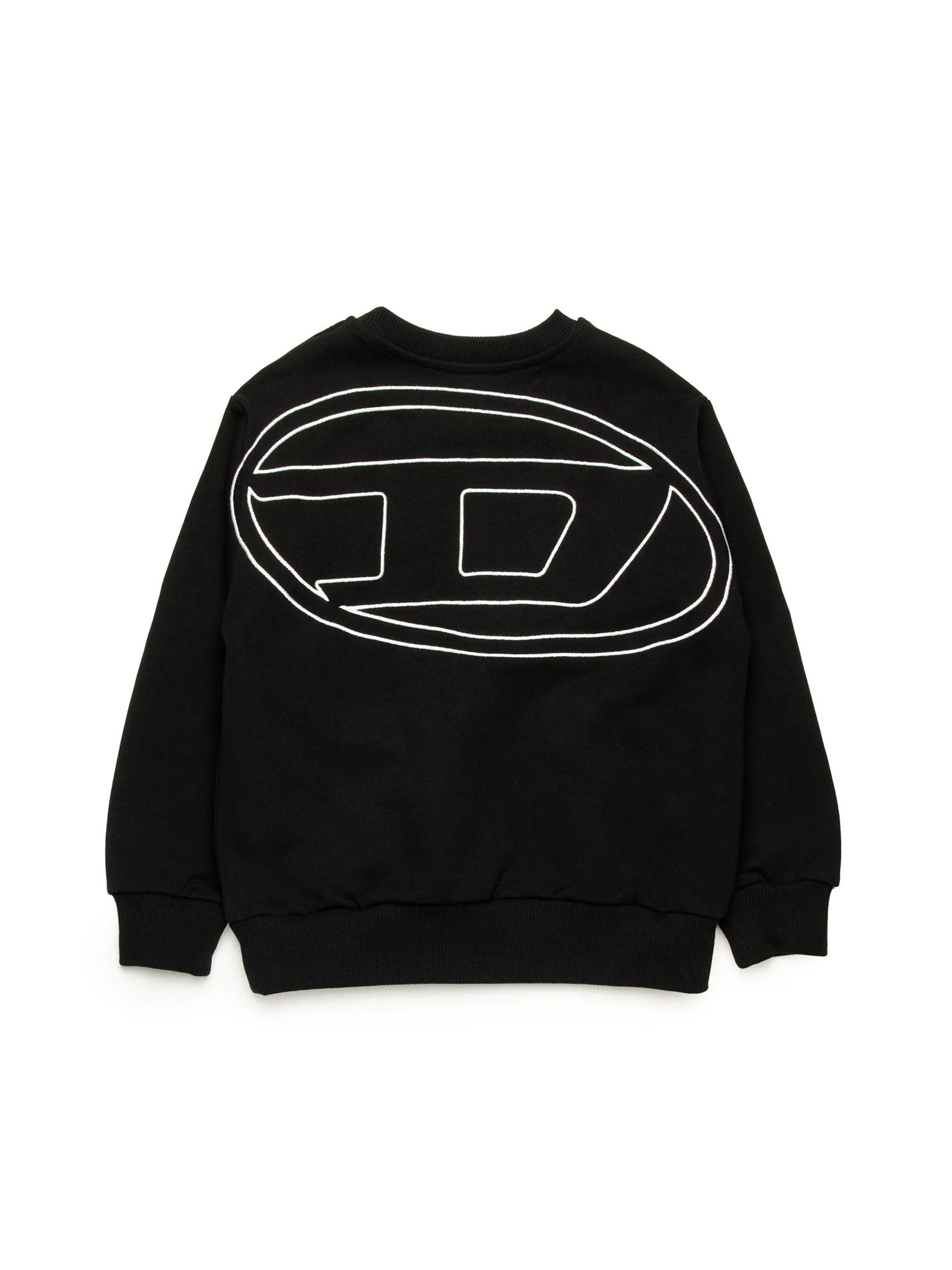 Diesel Srobmegolav Over Felpa Beige Cord Bambino Nero