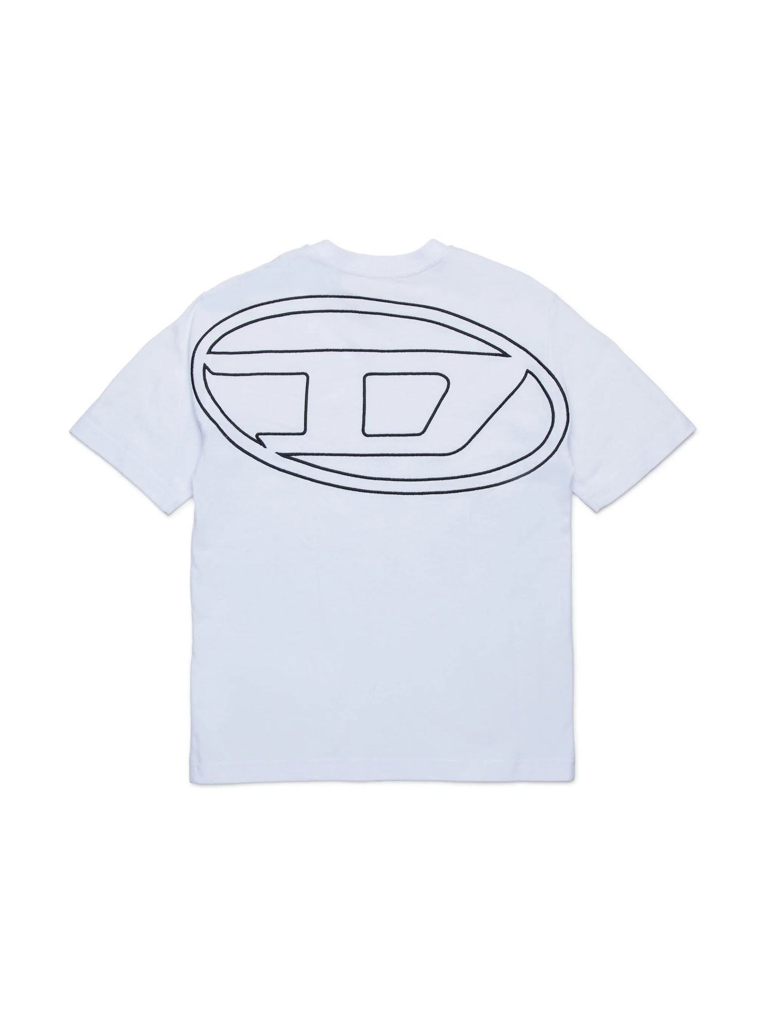 Diesel T Boggy Megovald Over Maglietta Bambino Bianco