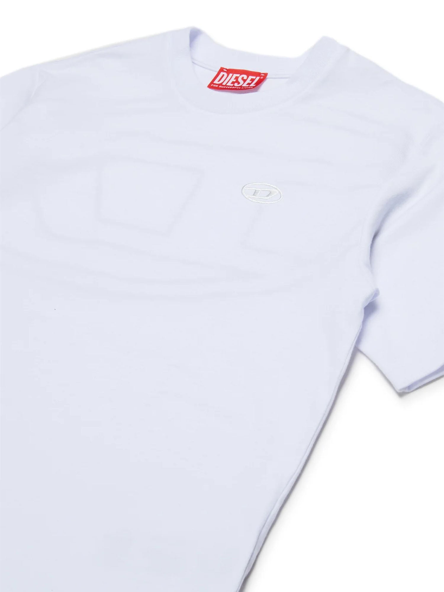 Diesel T Boggy Megovald Over Maglietta Bambino Bianco