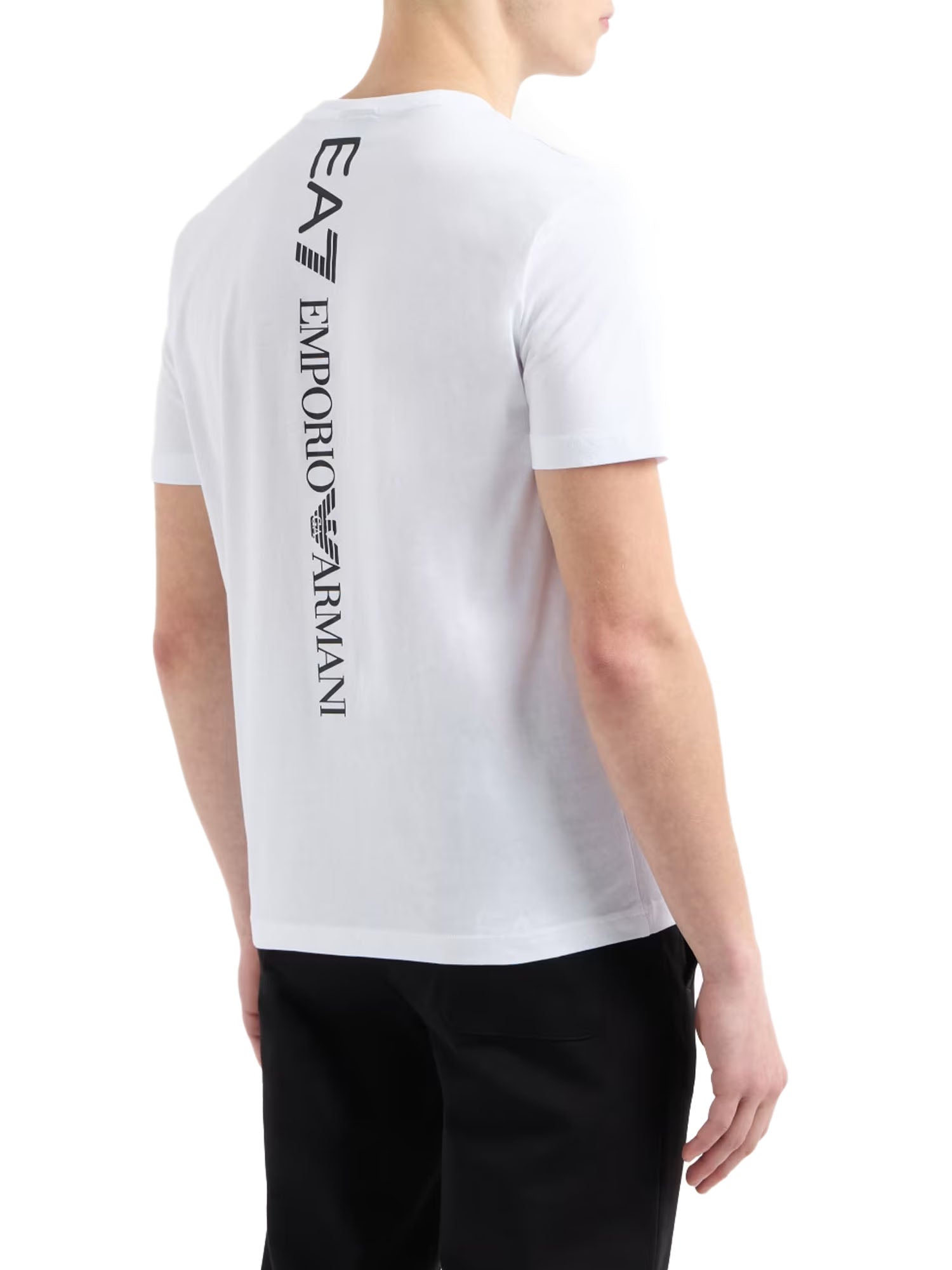 Ea7 T-Shirt Logo Series Bianco