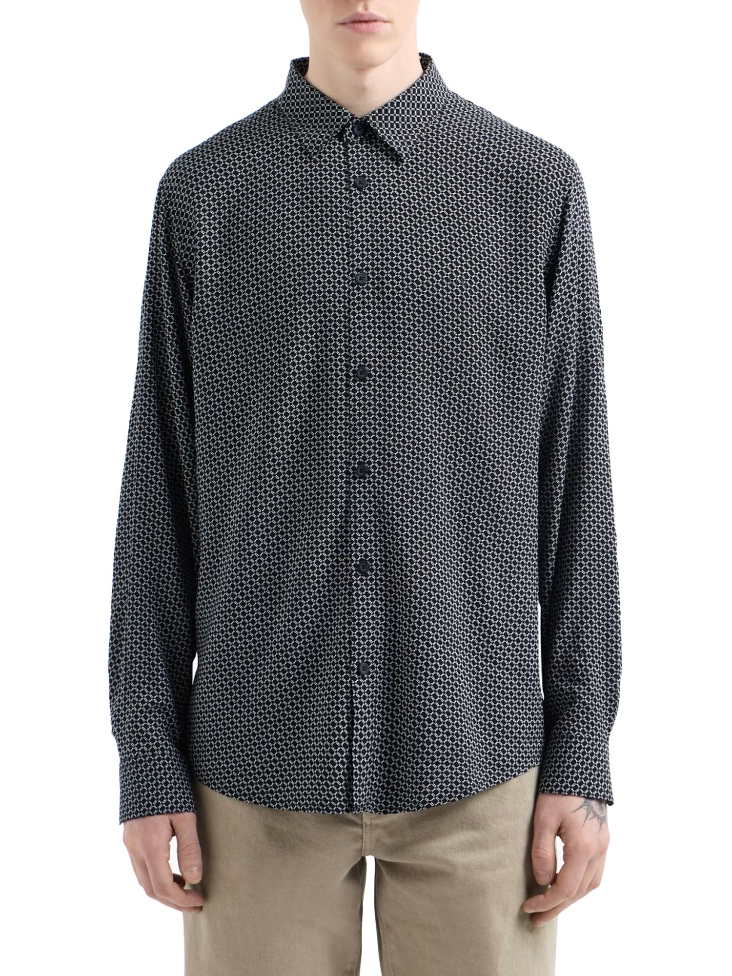 Armani Exchange Camicia ASV Blu