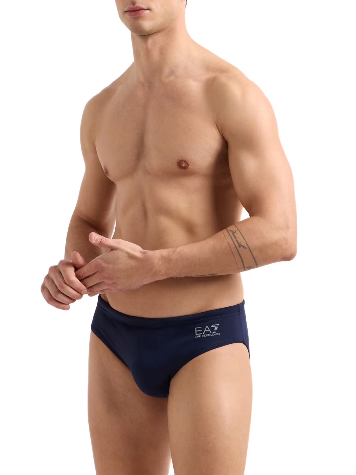 Ea7 Costume Da Bagno Slip Blu