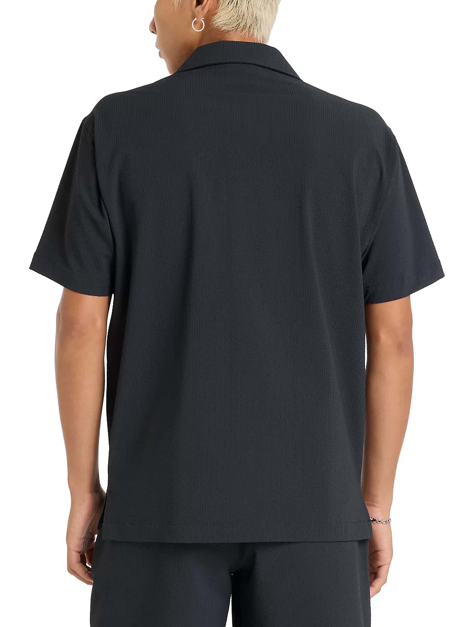 New Balance Seersucker Button Up Short Sleeve Shirt Prezzo