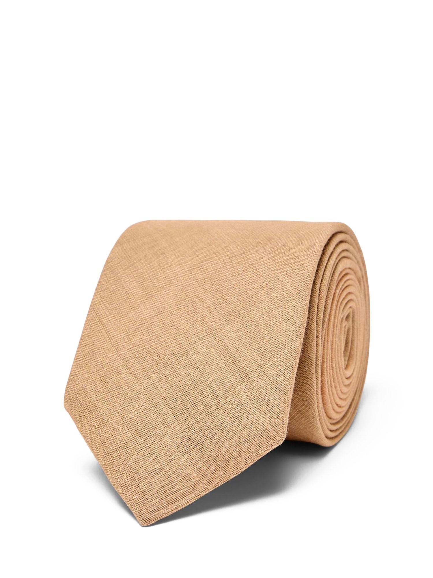 Selected Slhlars Linen Tie Beige