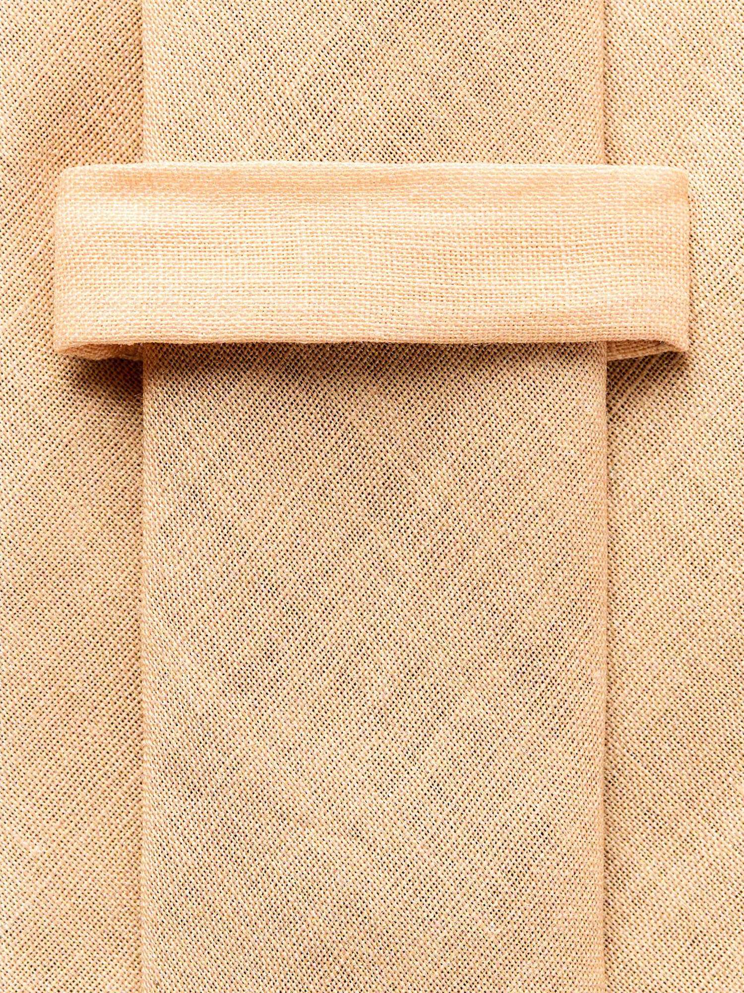 Selected Slhlars Linen Tie Beige