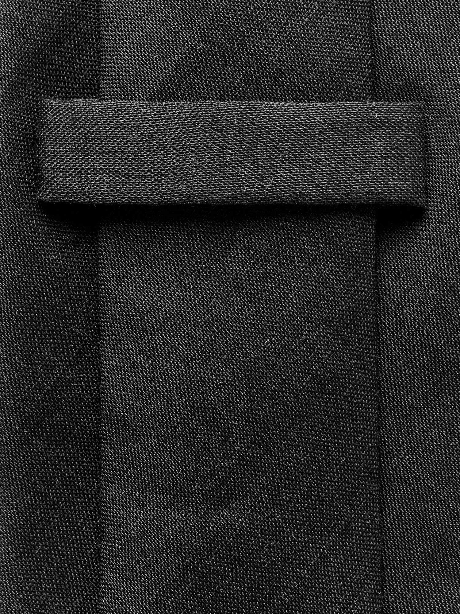 Selected Slhlars Linen Tie Nero