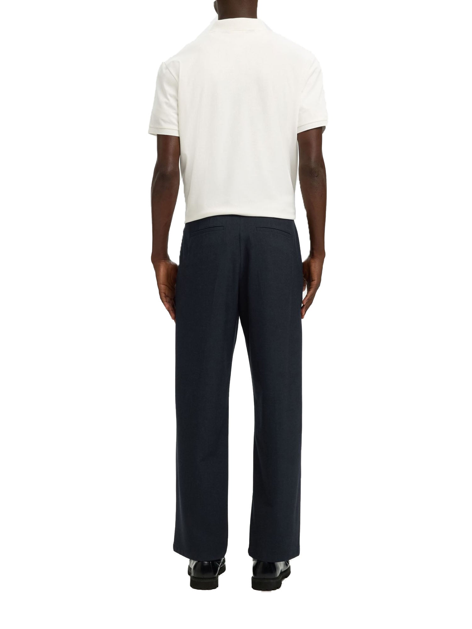 Selected Pant Loose Robert Flex Blu