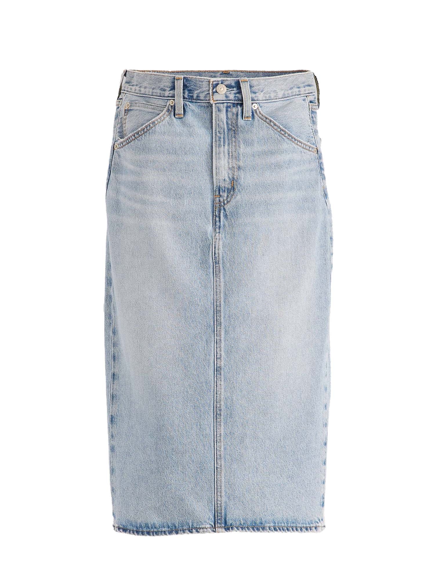 Levi's® Gonna con spacco a vita alta Azzurro