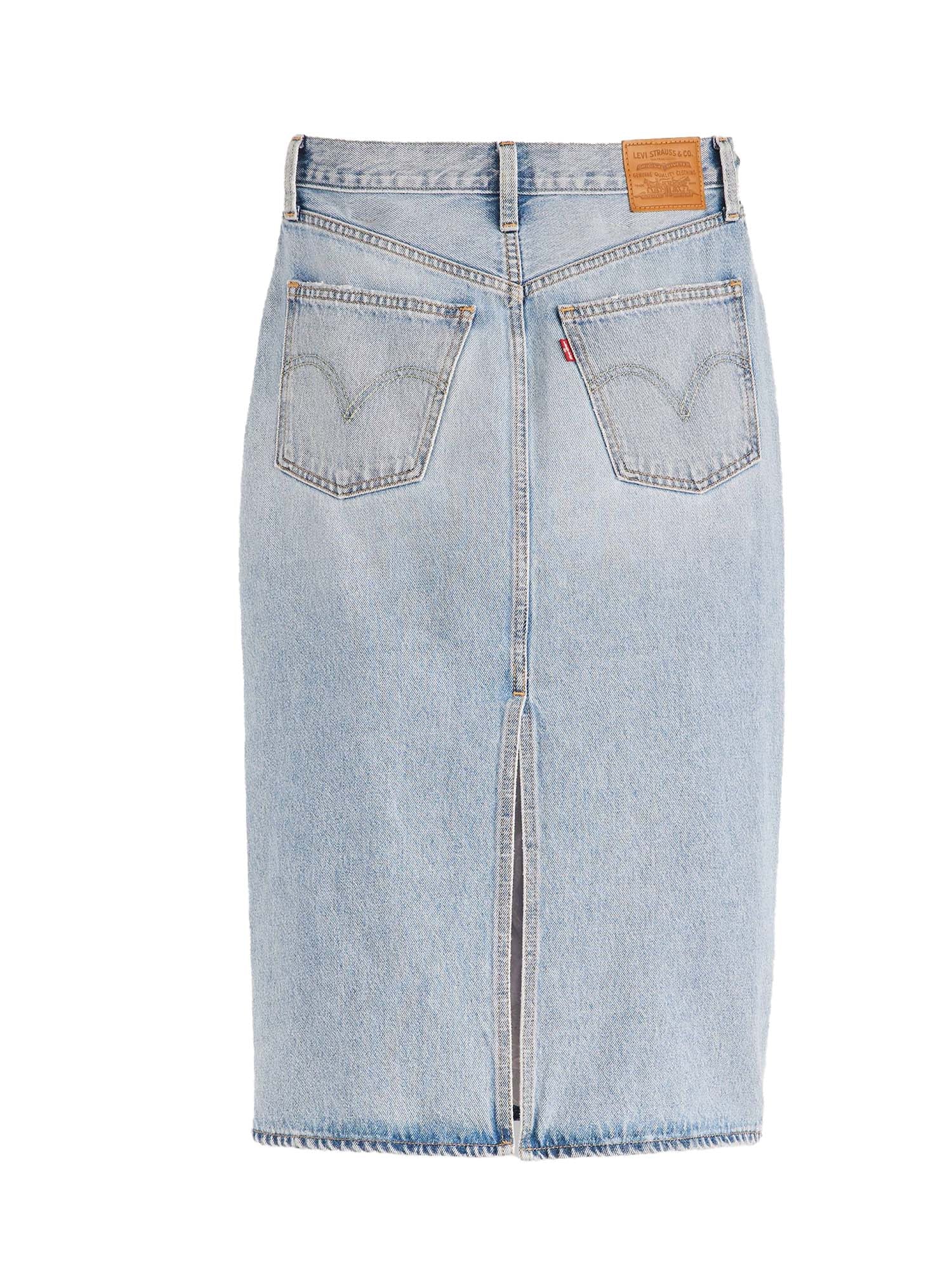 Levi's® Gonna con spacco a vita alta Azzurro