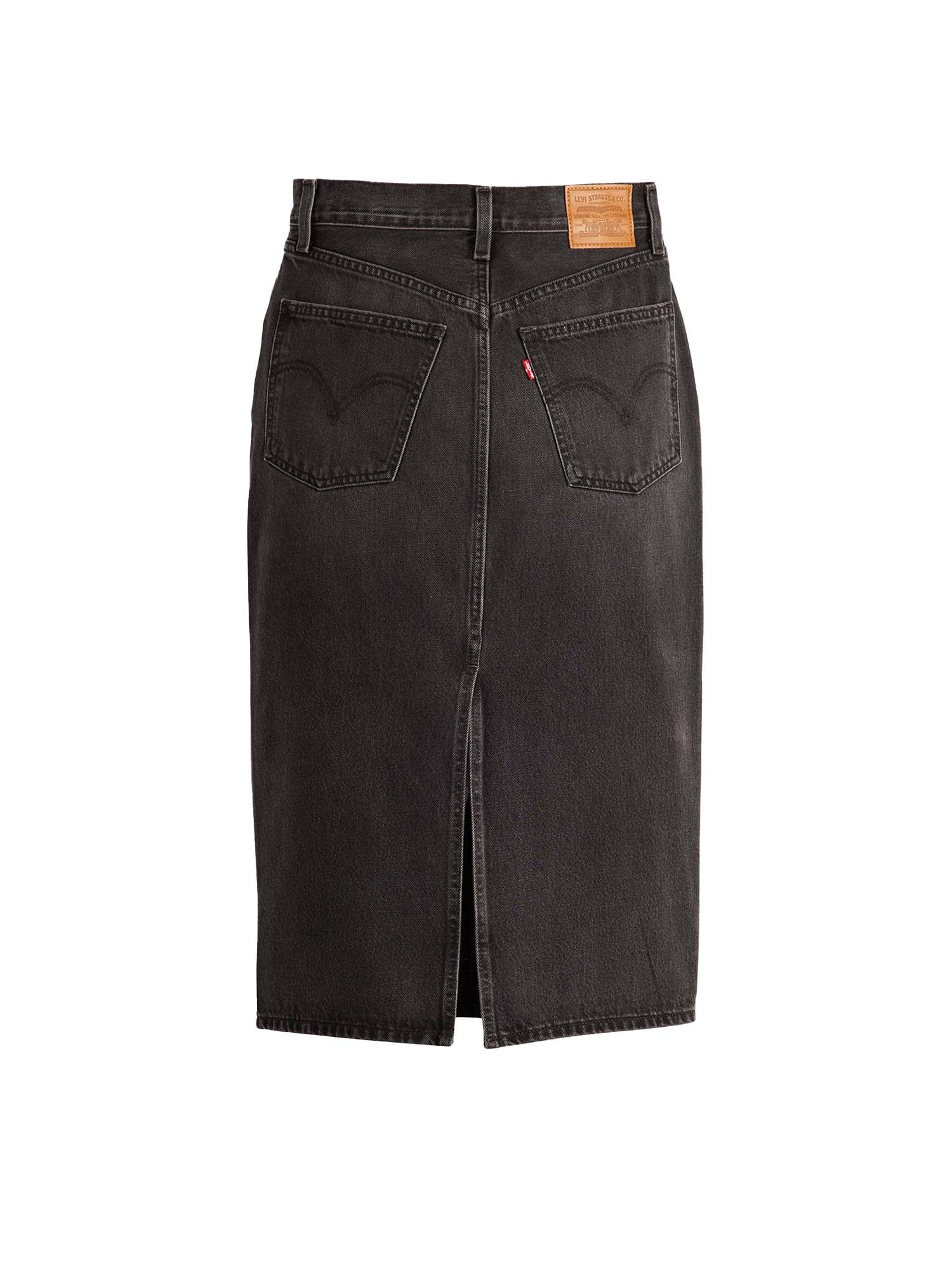 Levi's® Gonna con spacco a vita alta Nero