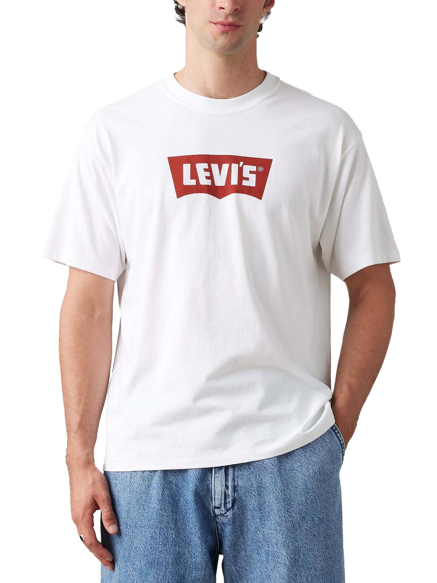 Levi's® T-shirt vintage con grafica Batwing Bianco