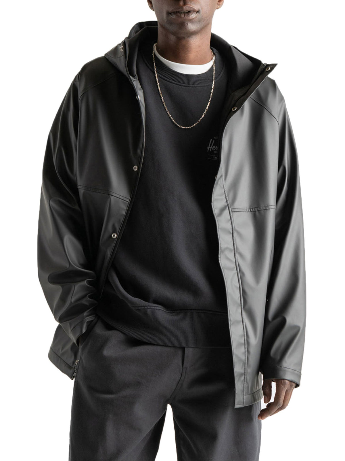 Herschel Classic Rain Jacket Nero