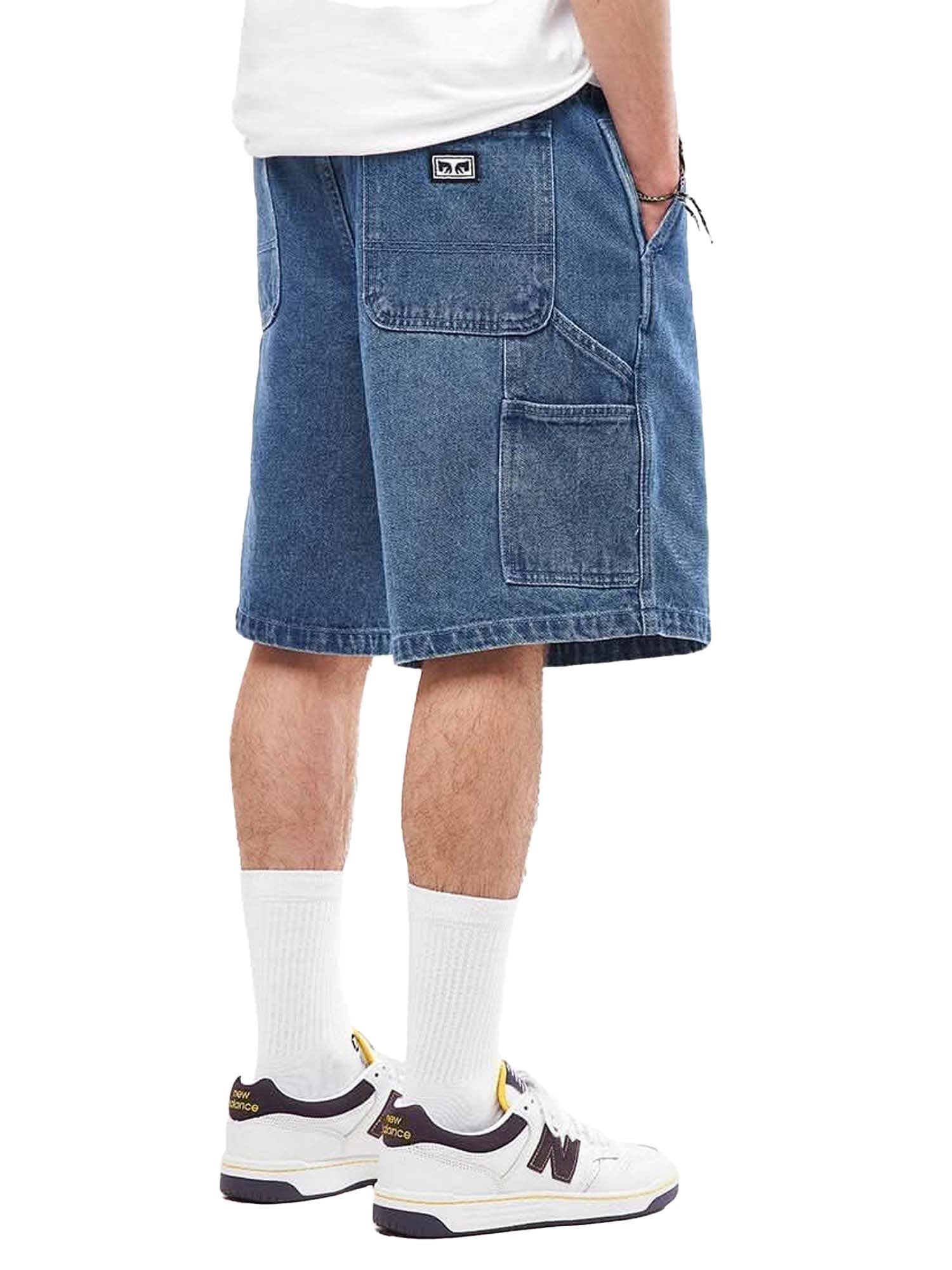 Obey Short Bigwig Denim Carpenter Azzurro