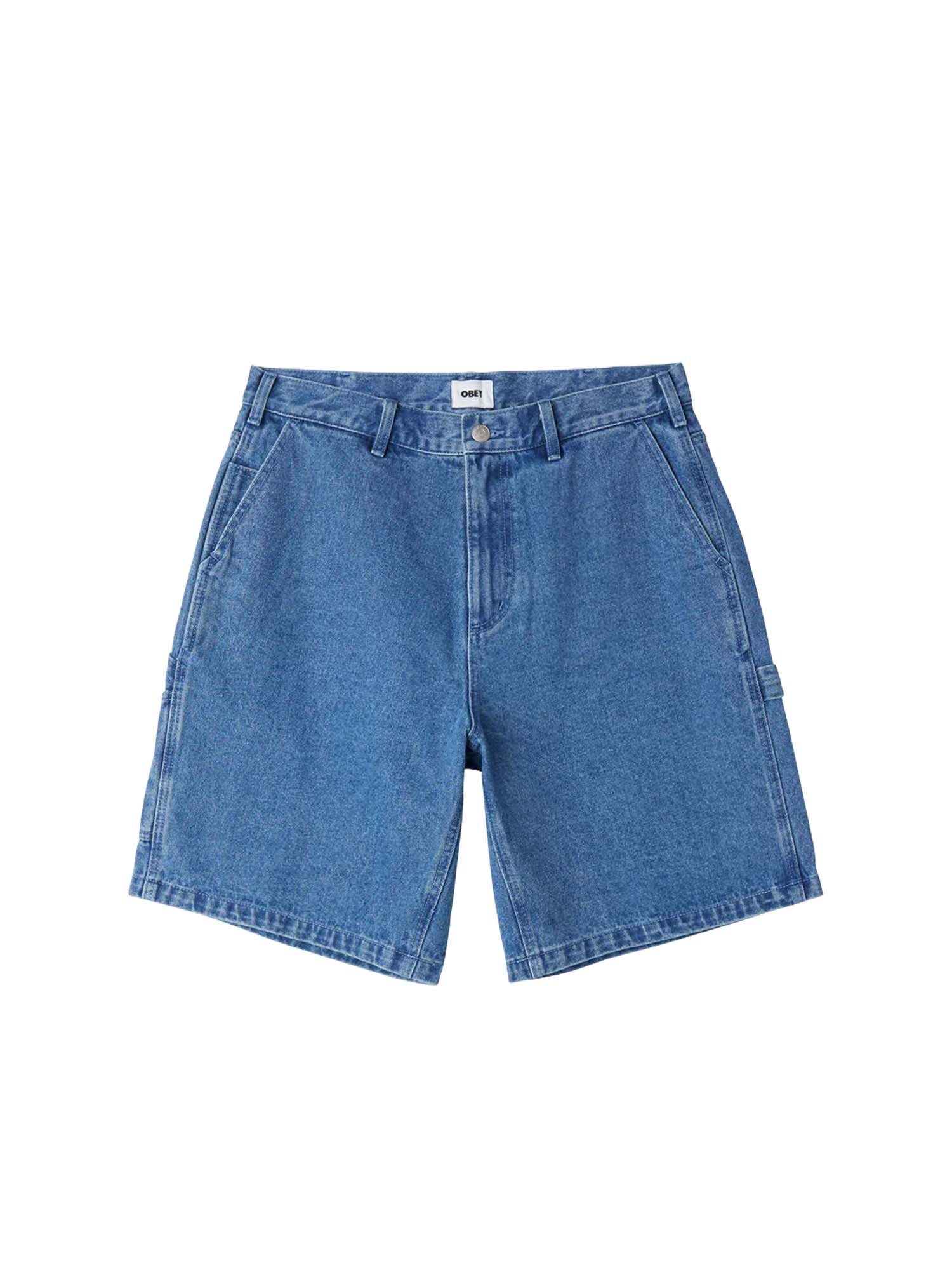 Obey Short Bigwig Denim Carpenter Azzurro