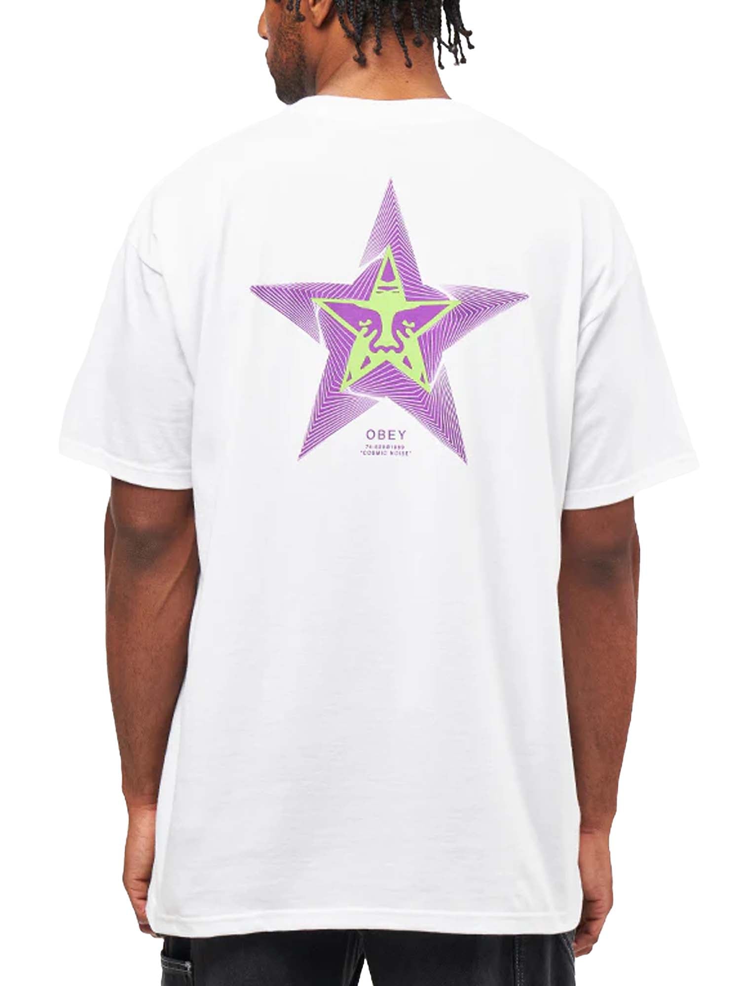 Obey Obey Cosmic Noise Tee Bianco