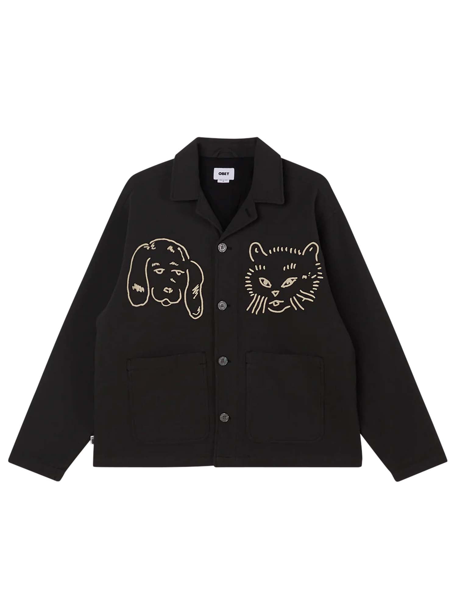 Obey Vesta Shirt Jacket Nero