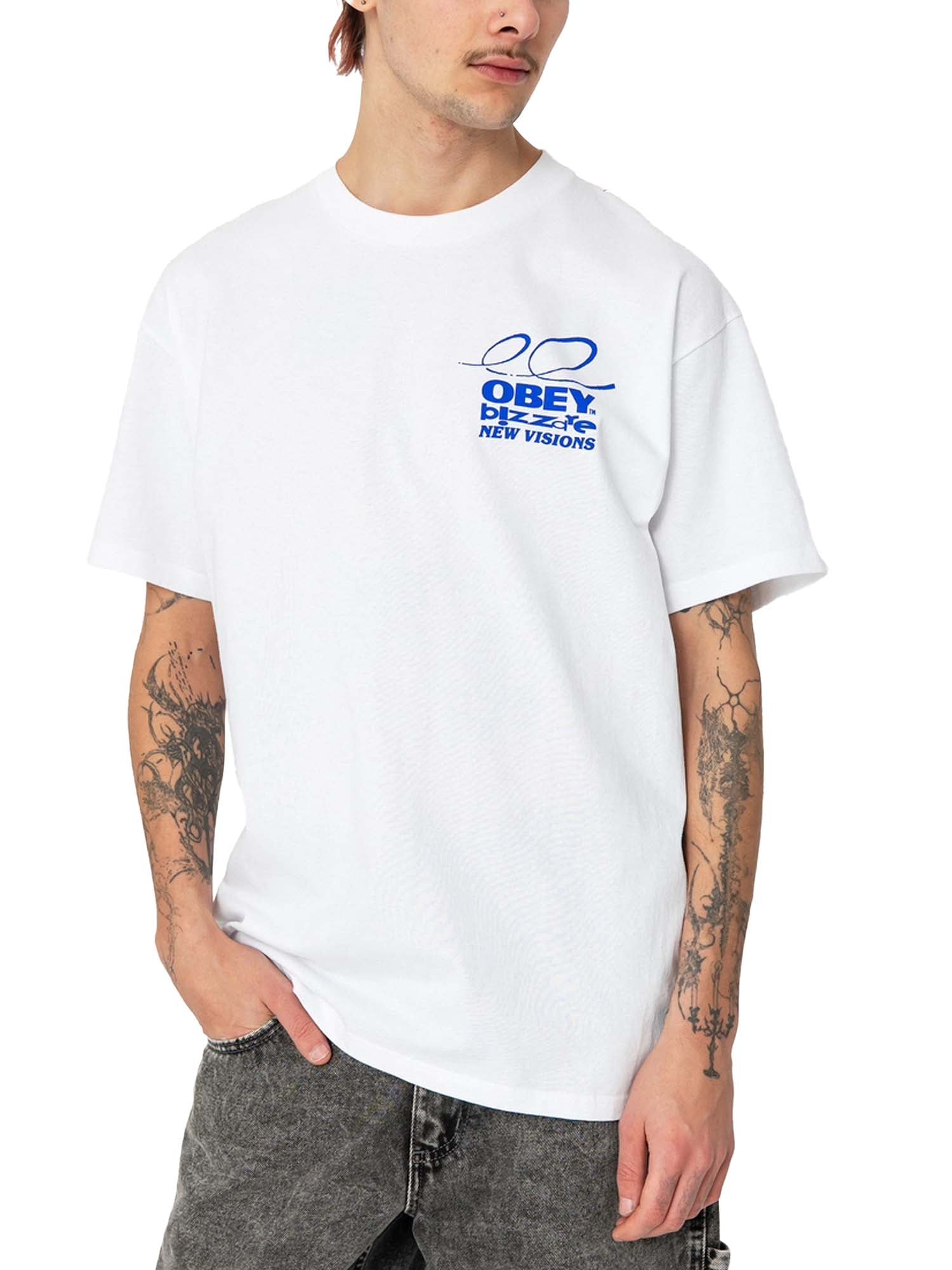Obey Obey Bizzare New Visions Tee Bianco