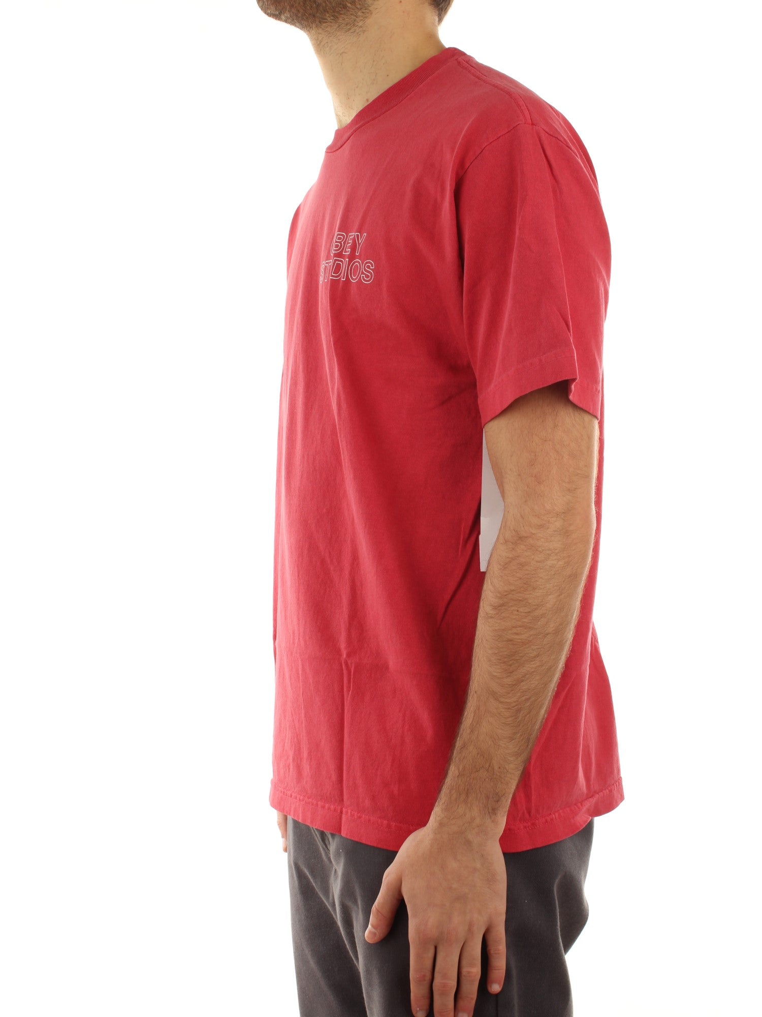 Obey Obey Studios Outline Tee Rosso