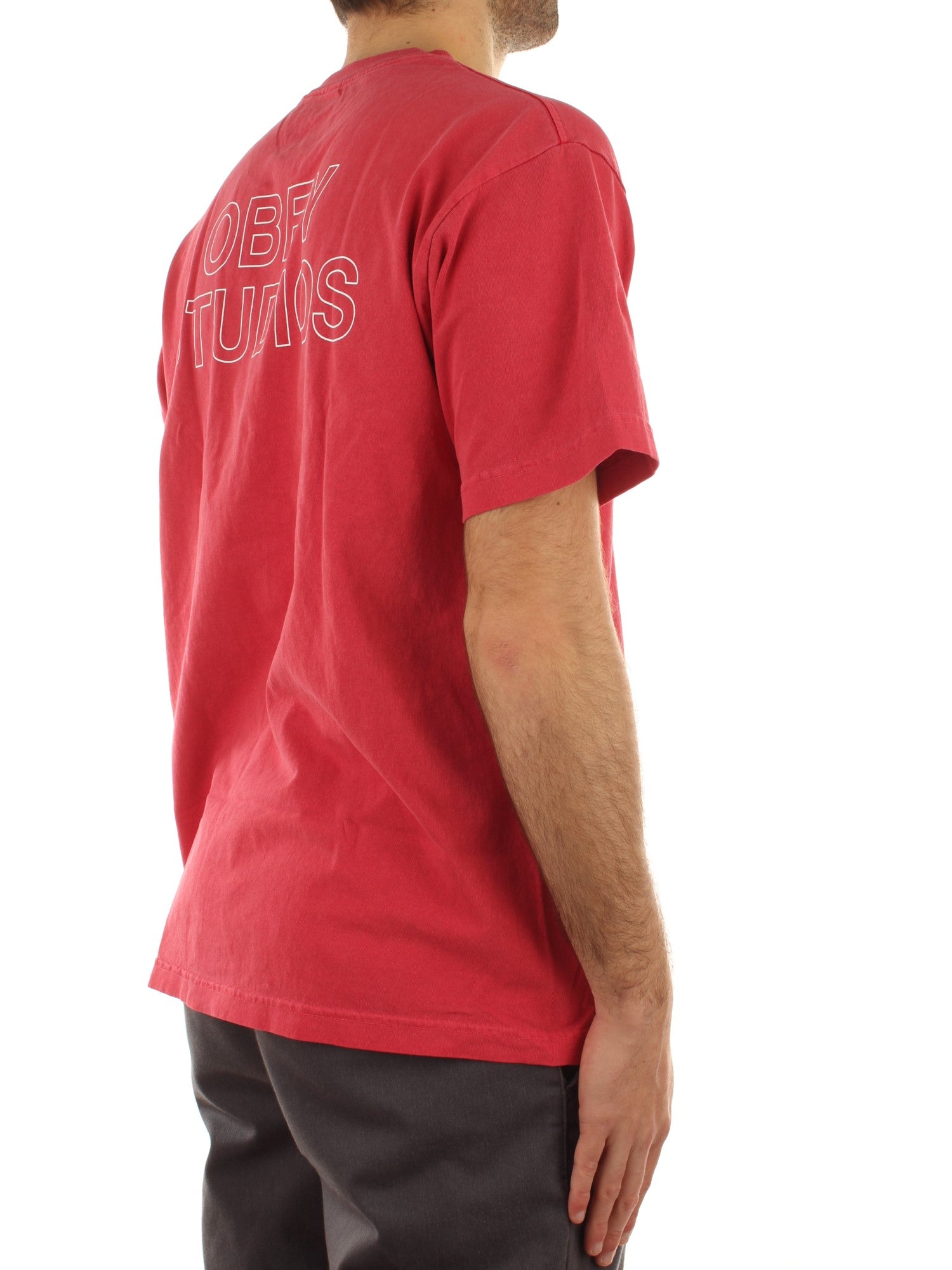 Obey Obey Studios Outline Tee Rosso