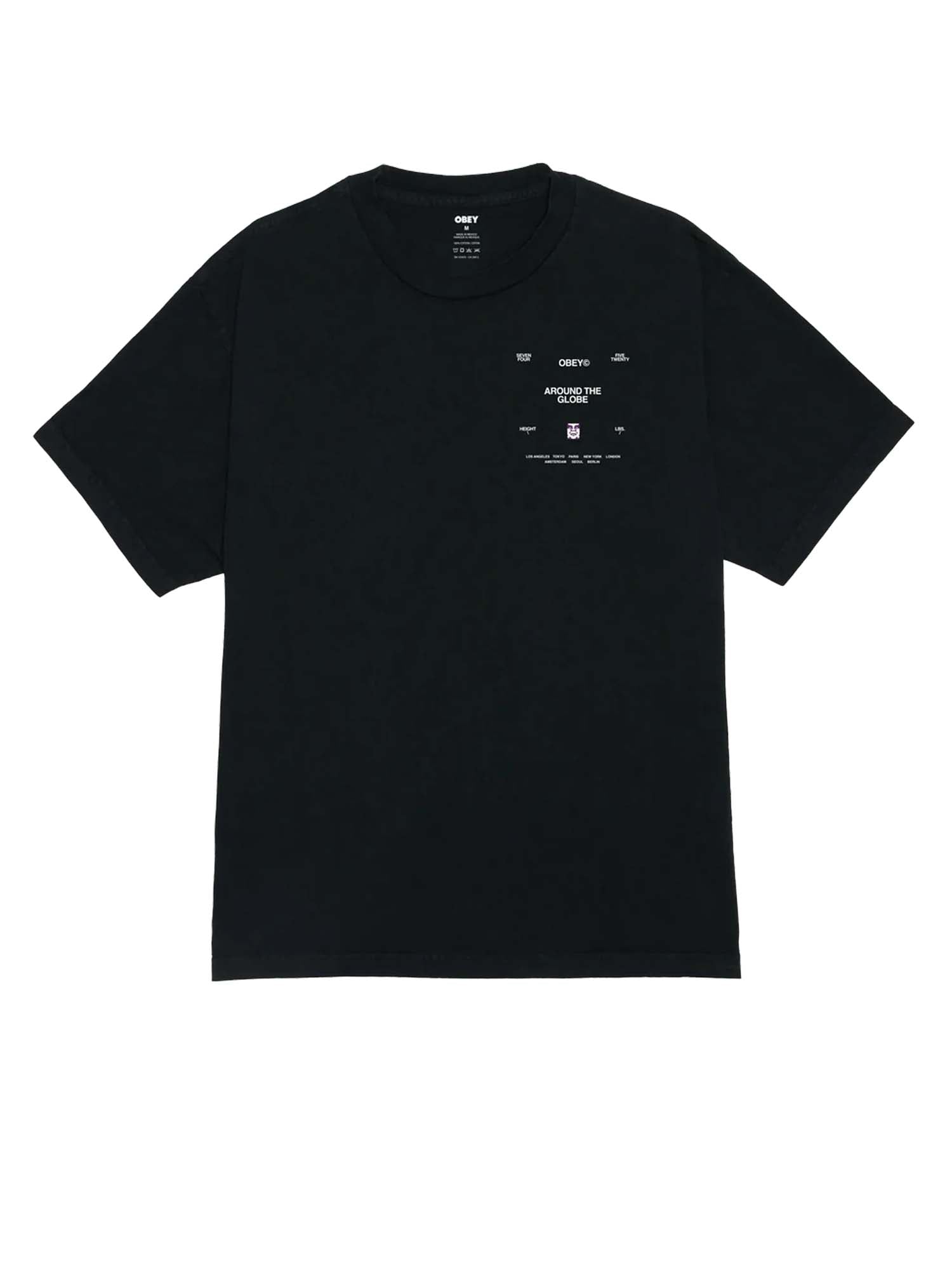 Obey Obey Around The Globe Tee Grigio