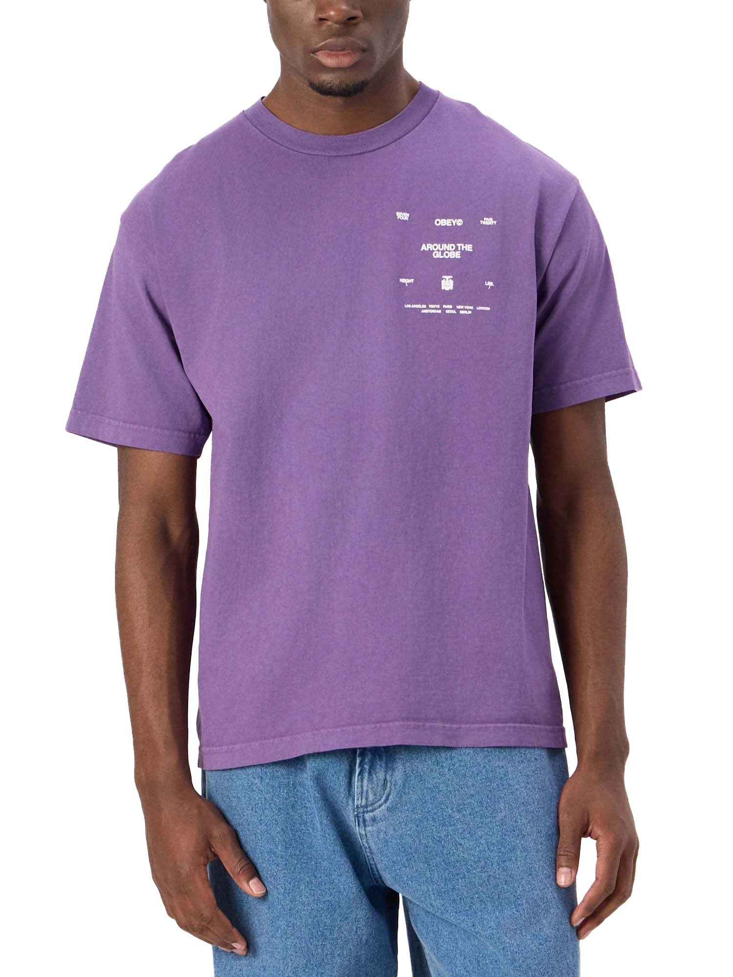 Obey Obey Around The Globe Tee Viola