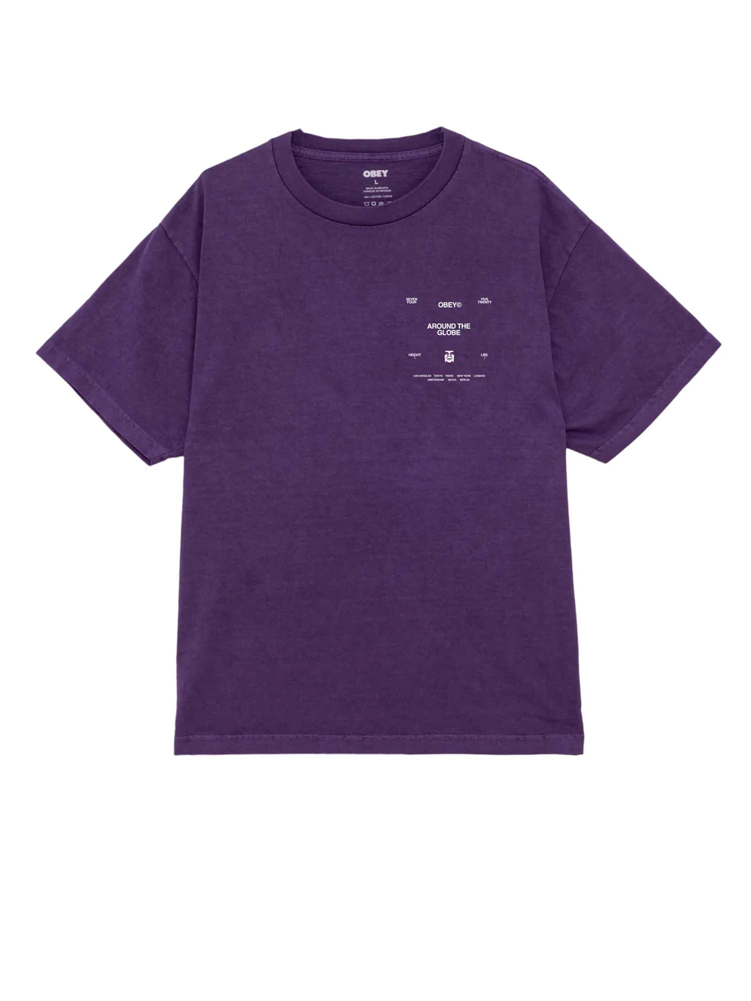 Obey Obey Around The Globe Tee Viola