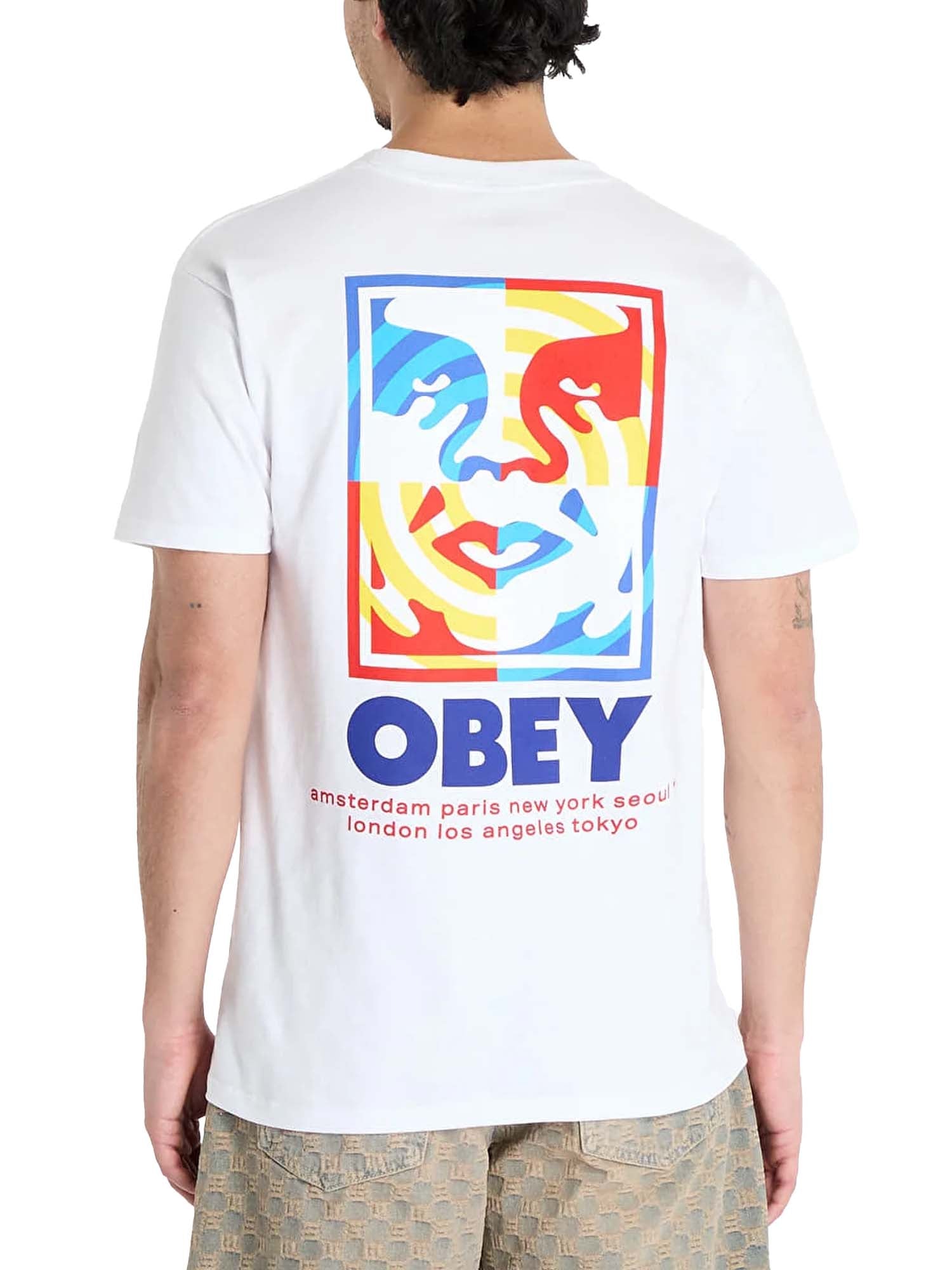 Obey Obey Target Icon Tee Bianco
