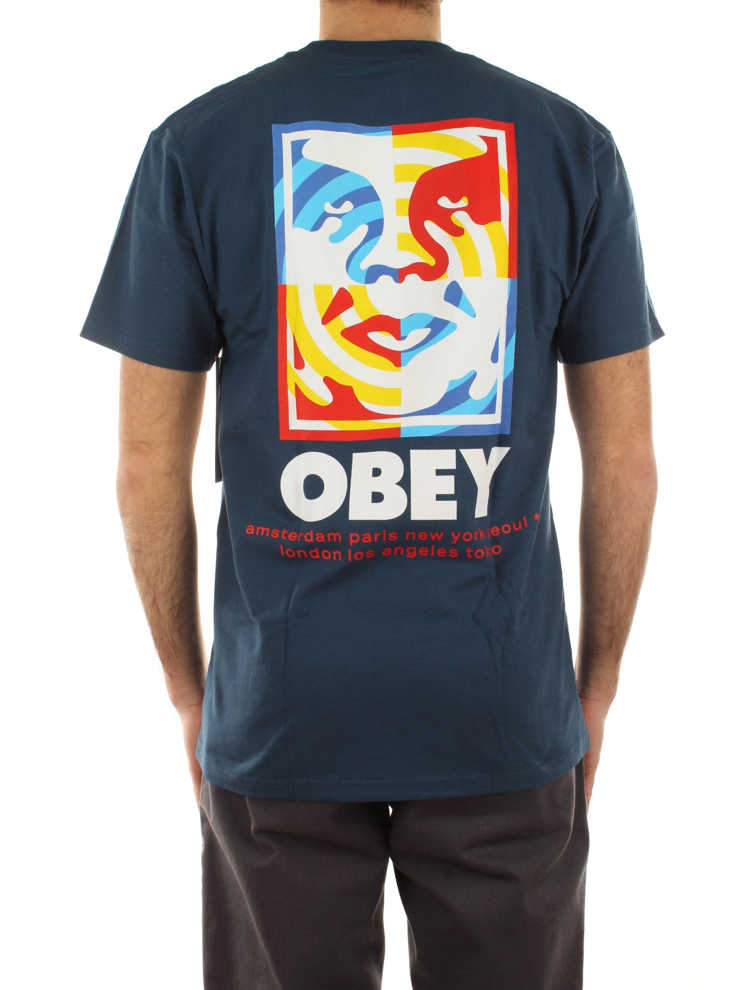 Obey Obey Target Icon Tee Blu