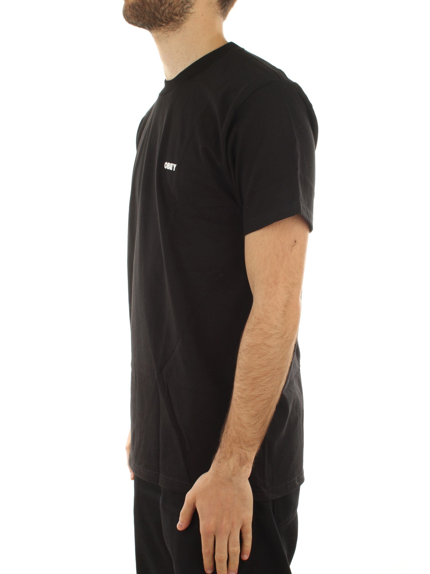 Obey Obey Warning Sign Tee Nero