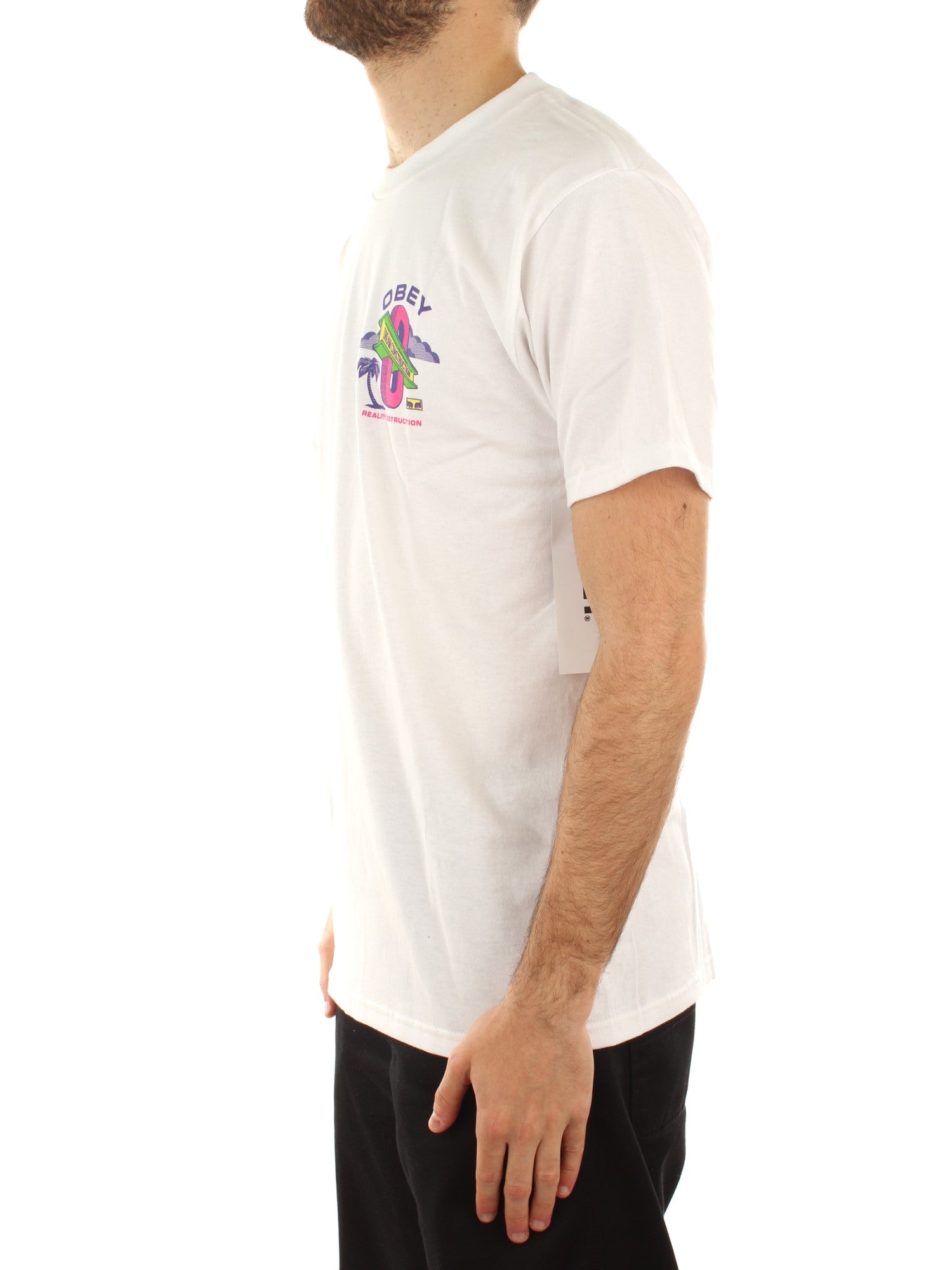 Obey Obey Dream Construction Tee Bianco