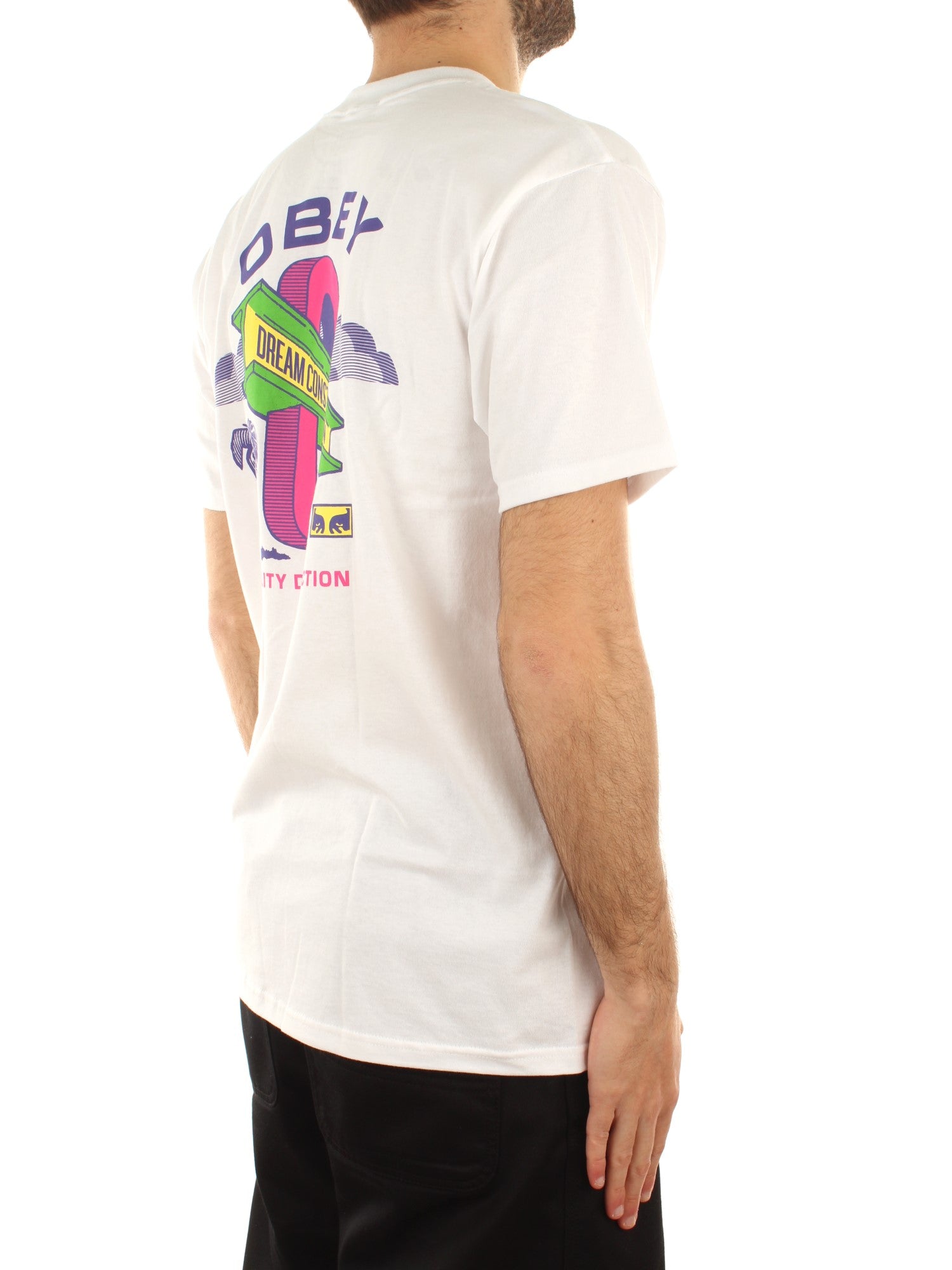 Obey Obey Dream Construction Tee Bianco