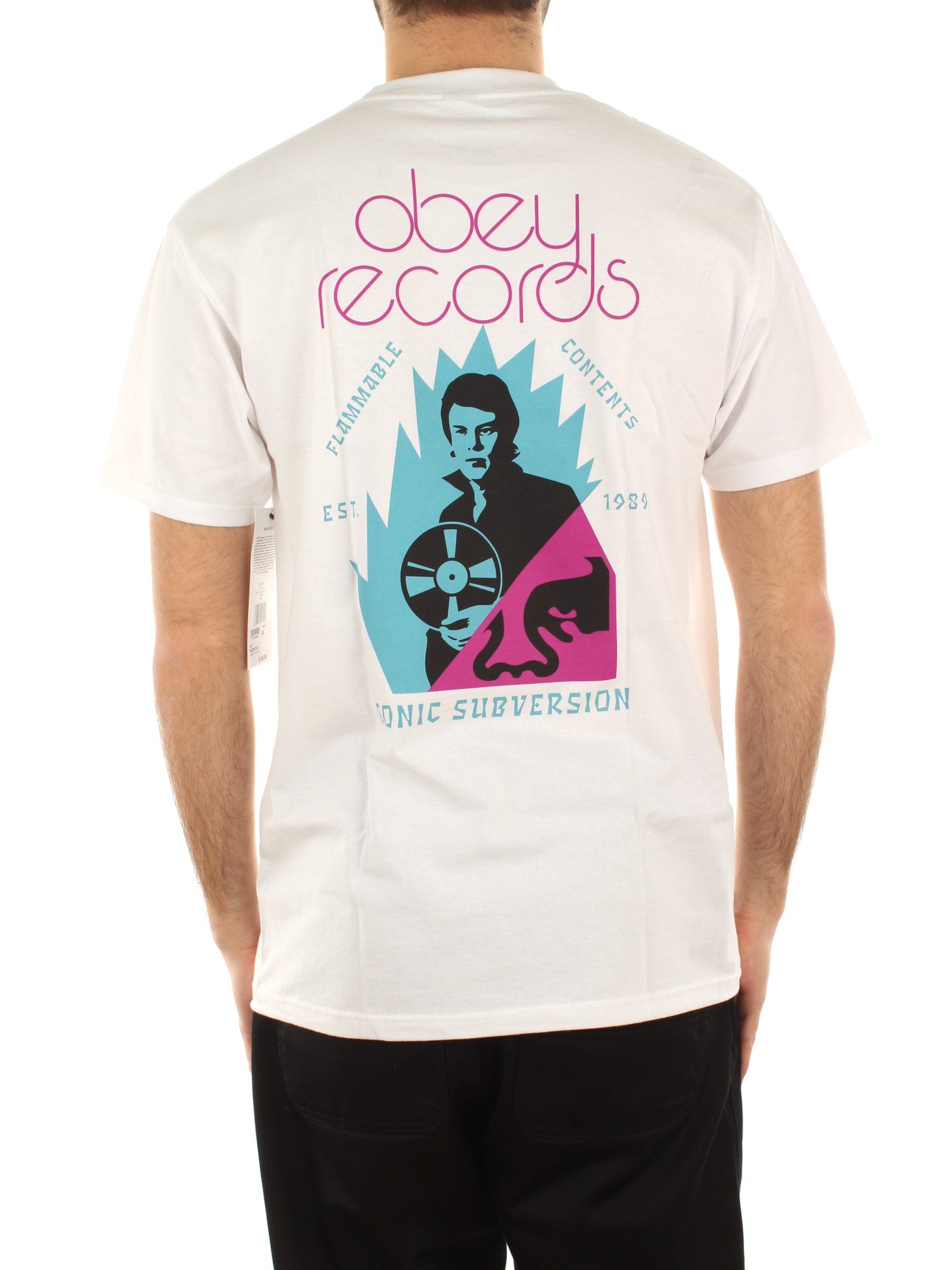 Obey Obey Sonic Subversion Tee Bianco