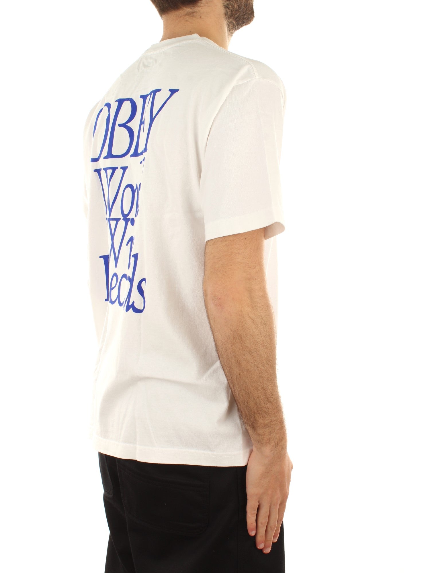 Obey Obey Worldwide Records Tee Bianco