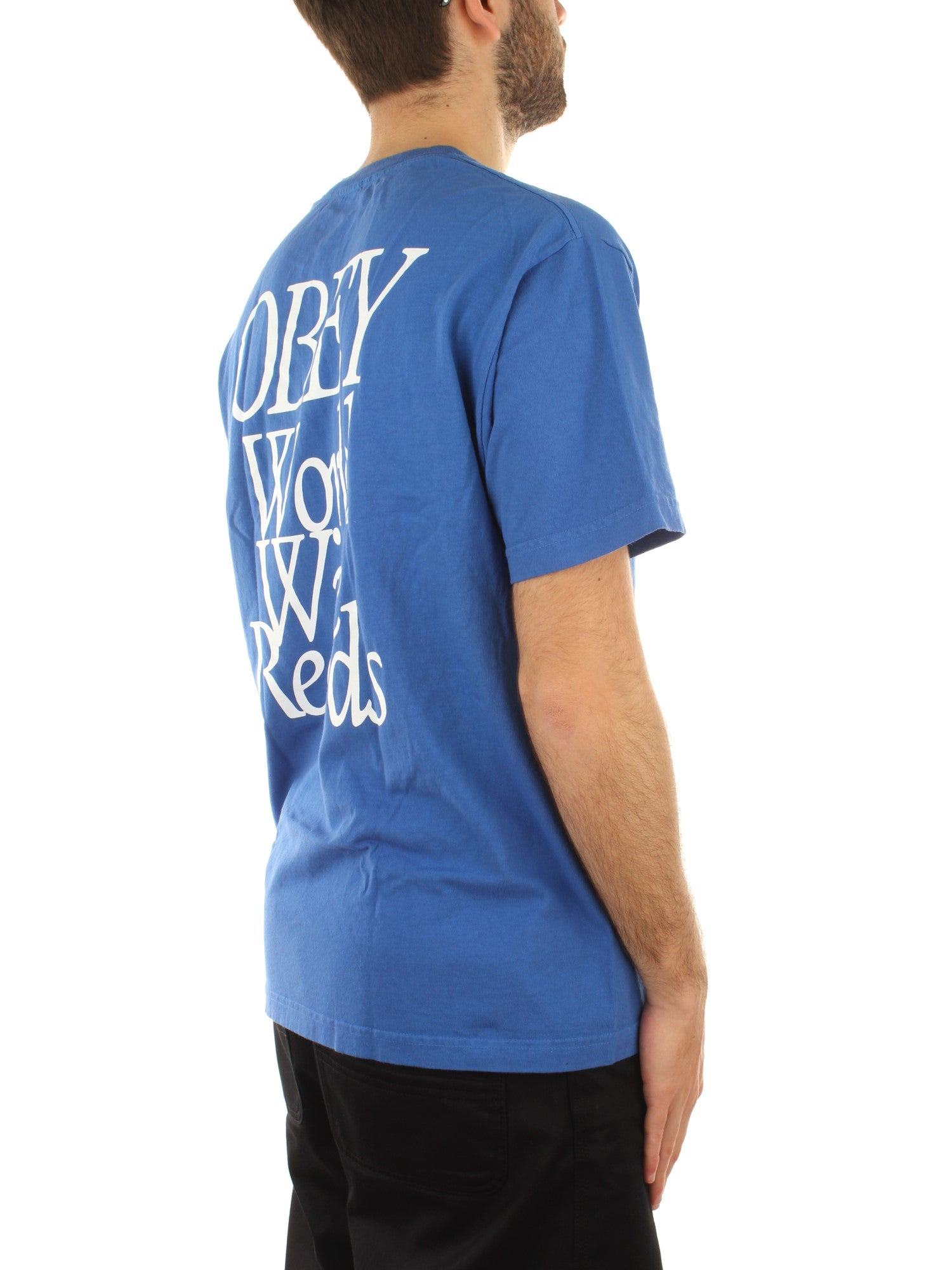 Obey Obey Worldwide Records Tee Blu