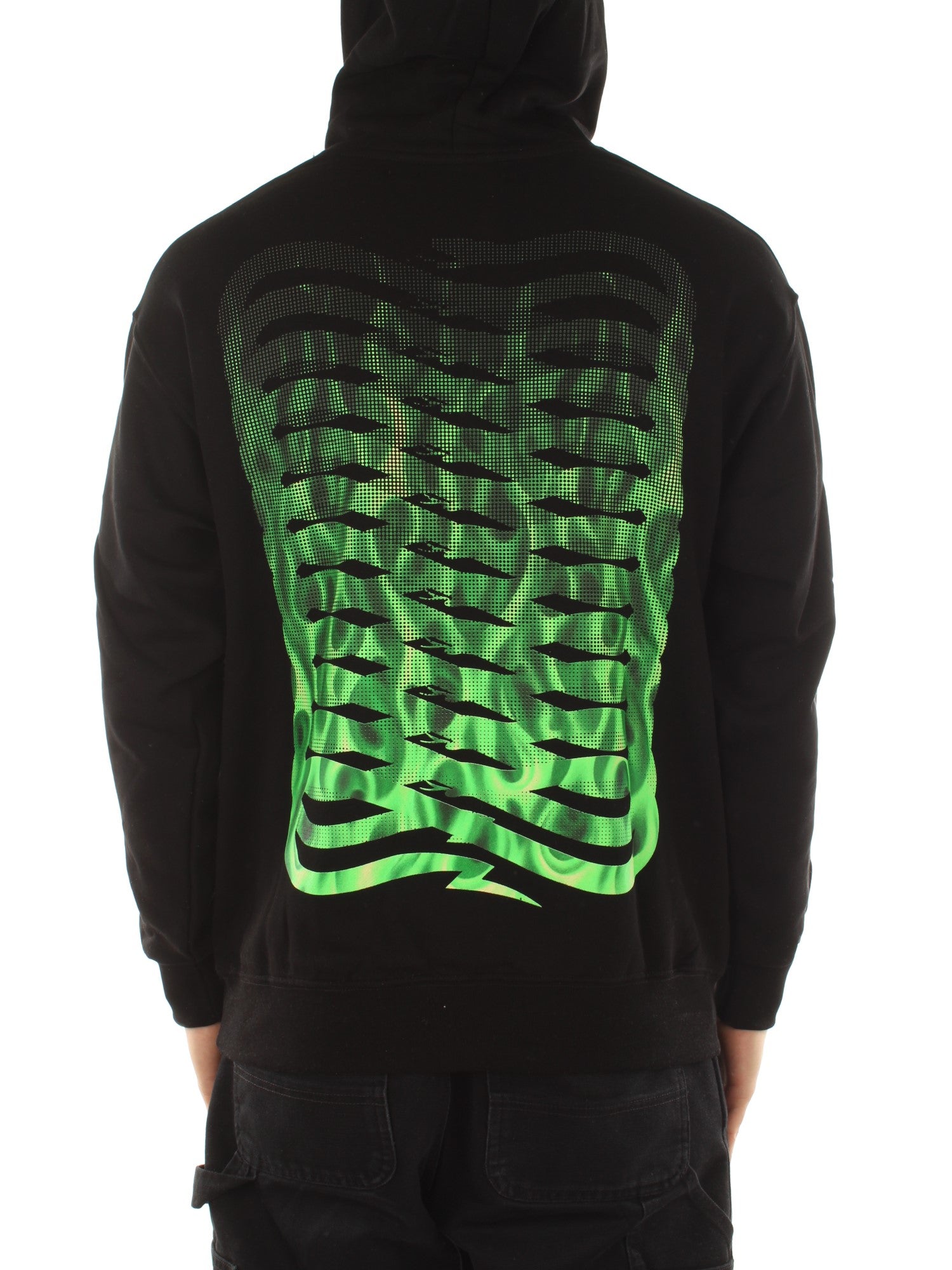 Propaganda Felpa Ribs Flame Nero