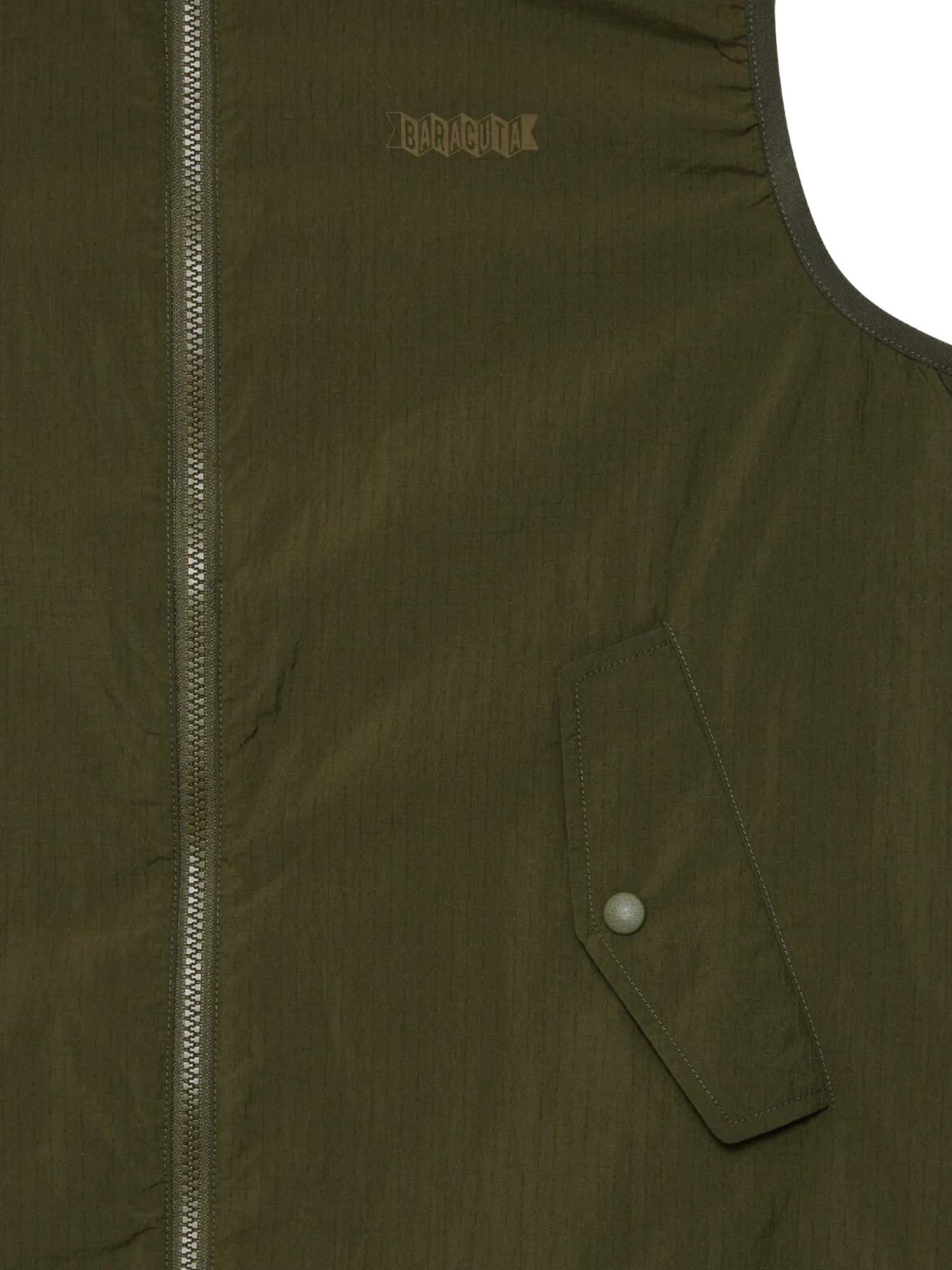 Baracuta Gilet in ripstop Verde