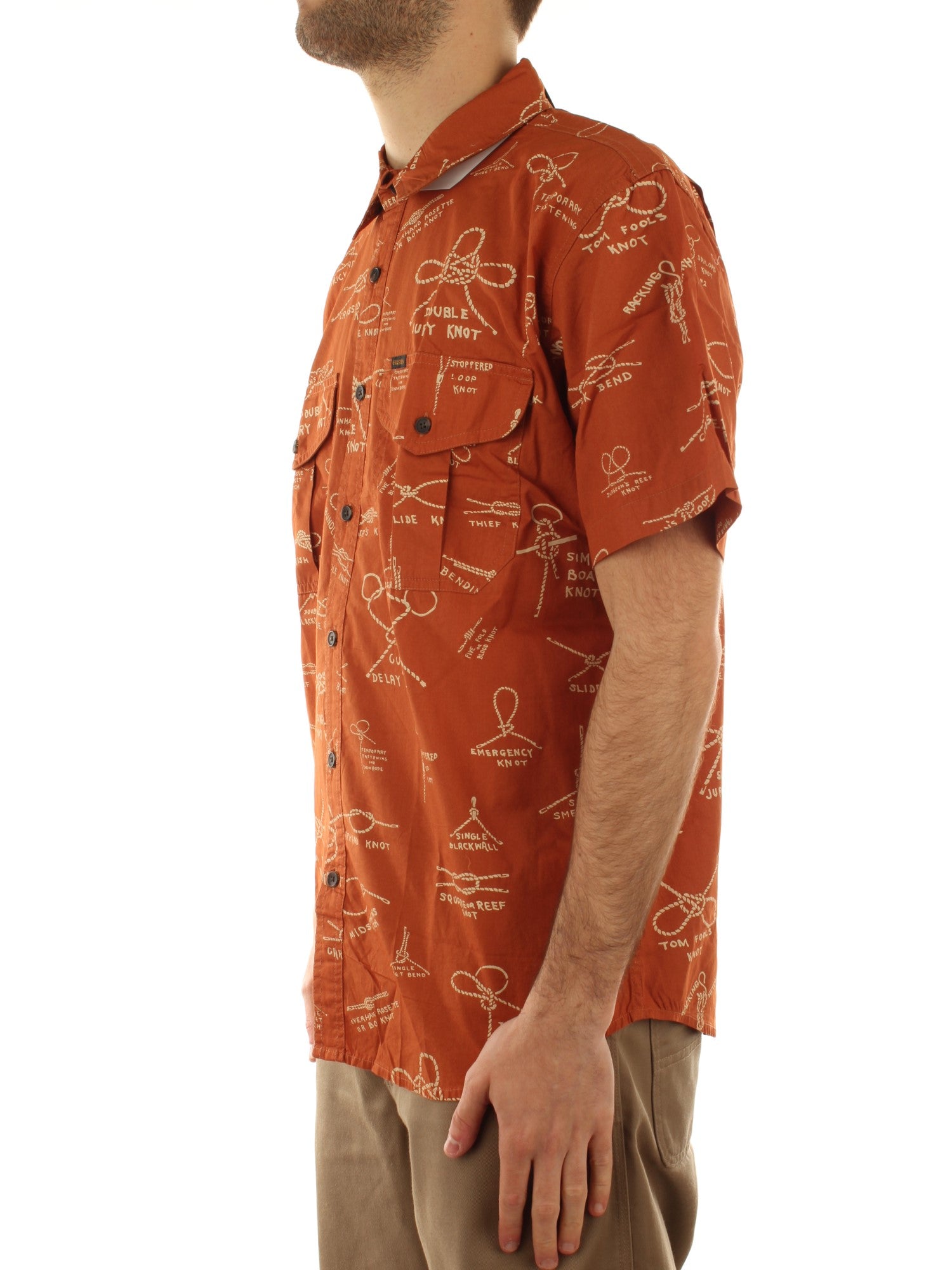 Filson Washed Short Sleeve Cloth Shirt Arancione