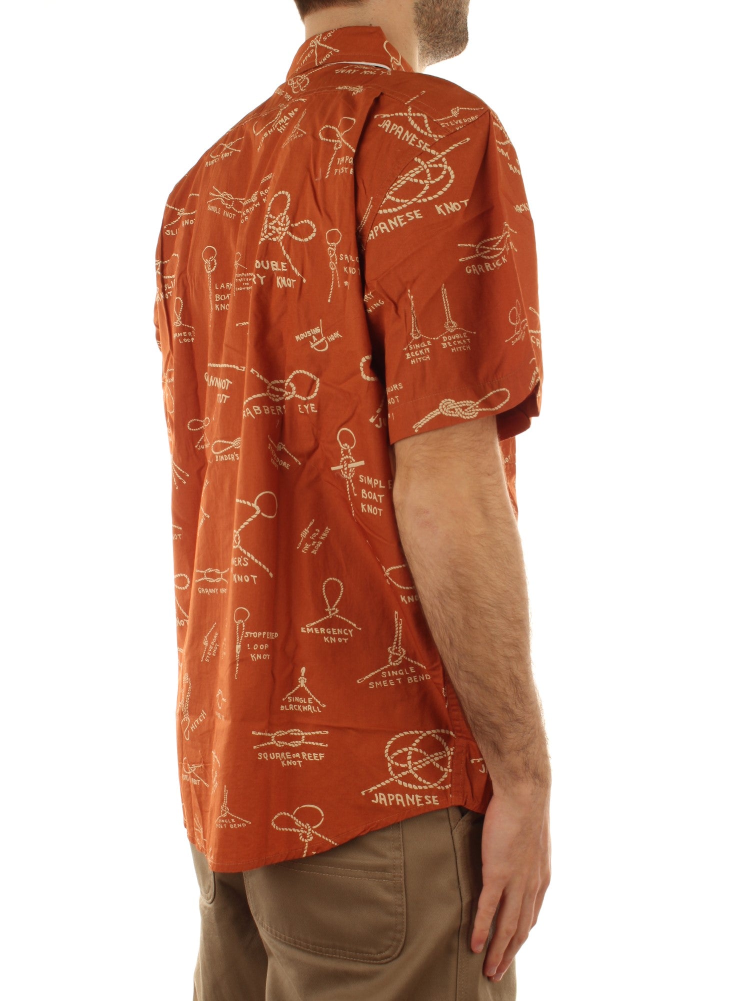 Filson Washed Short Sleeve Cloth Shirt Arancione