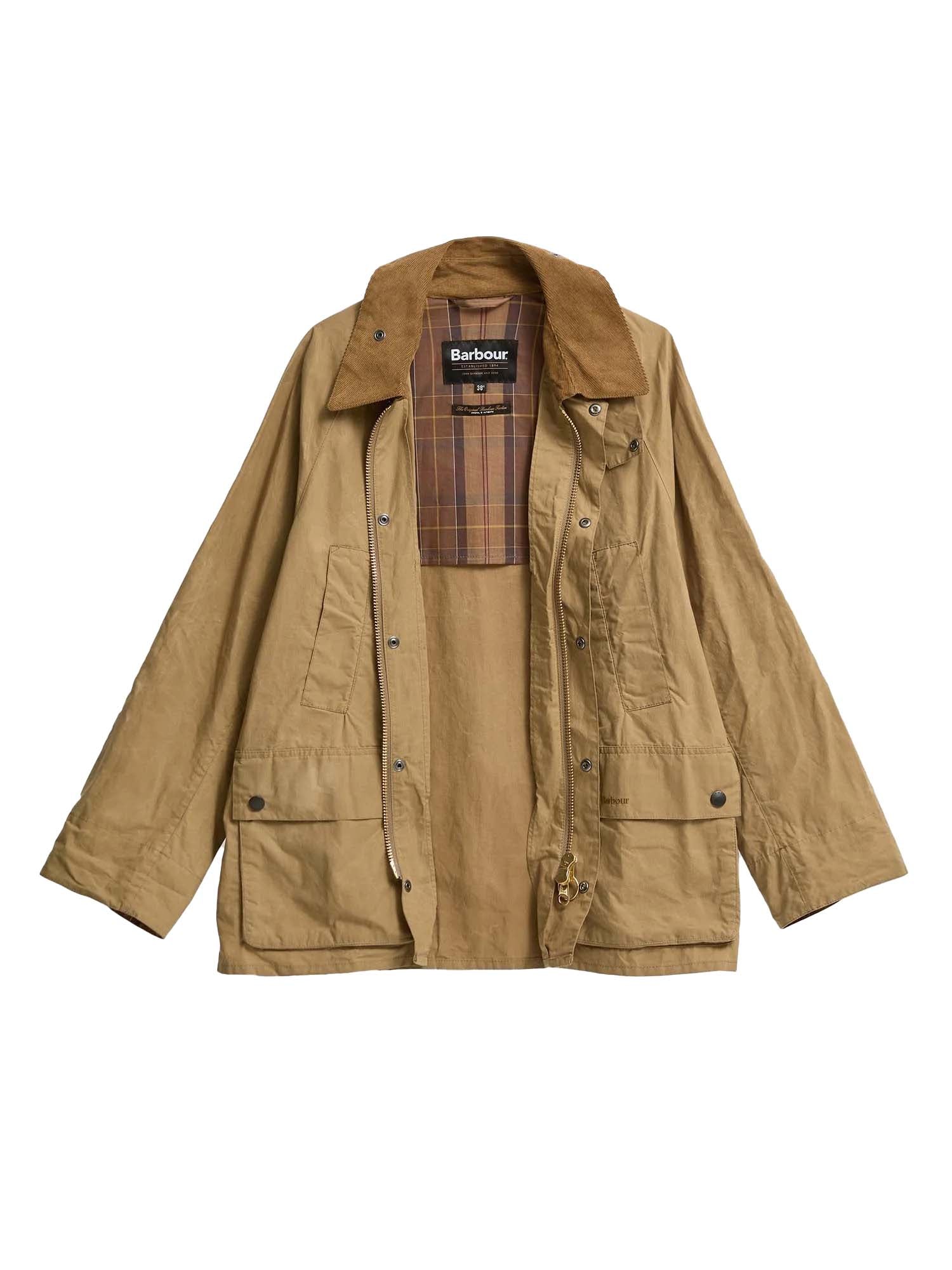 Barbour Giacca casual oversize Bedale Beige