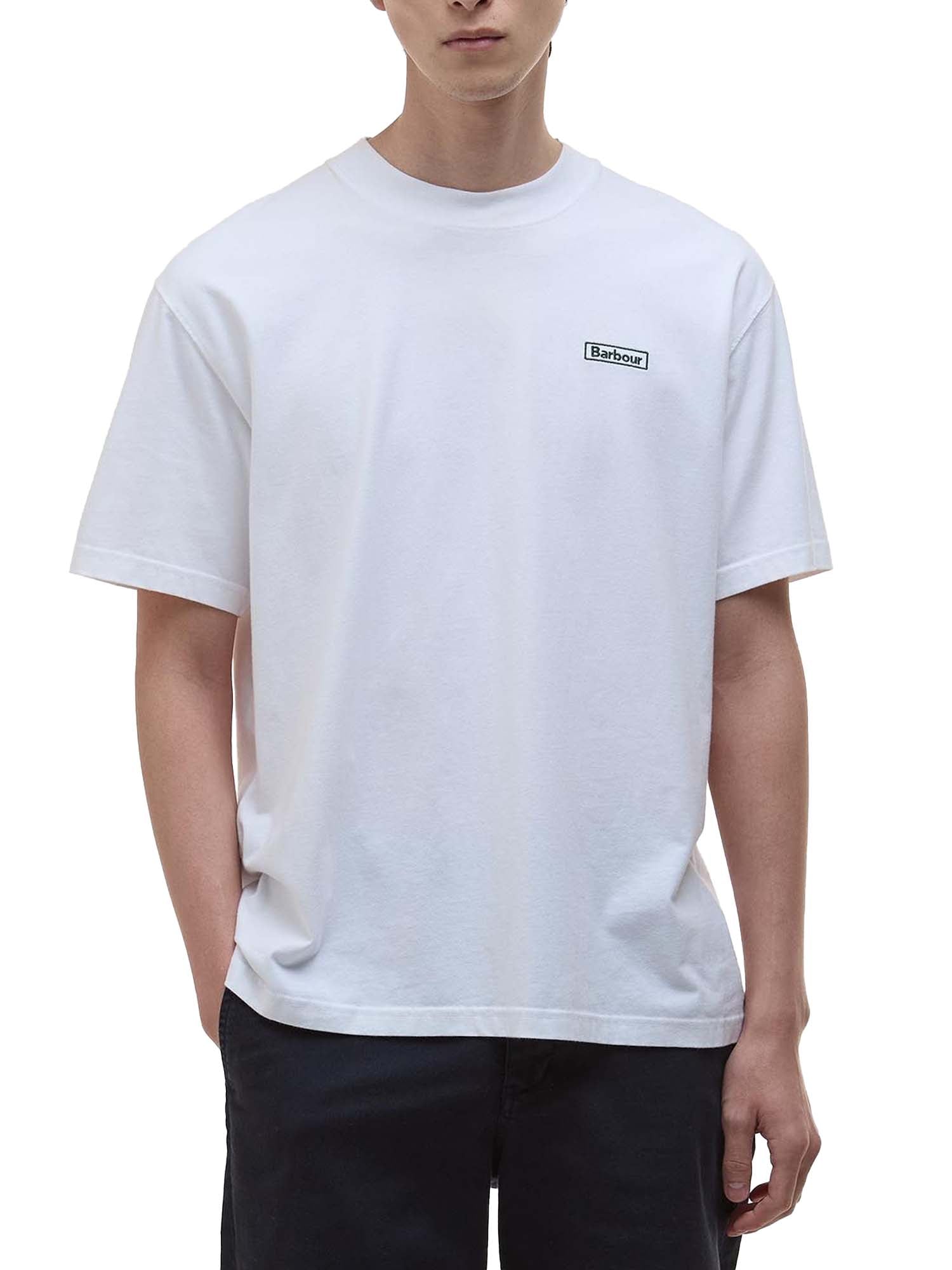 Barbour T-shirt oversize Walton Bianco