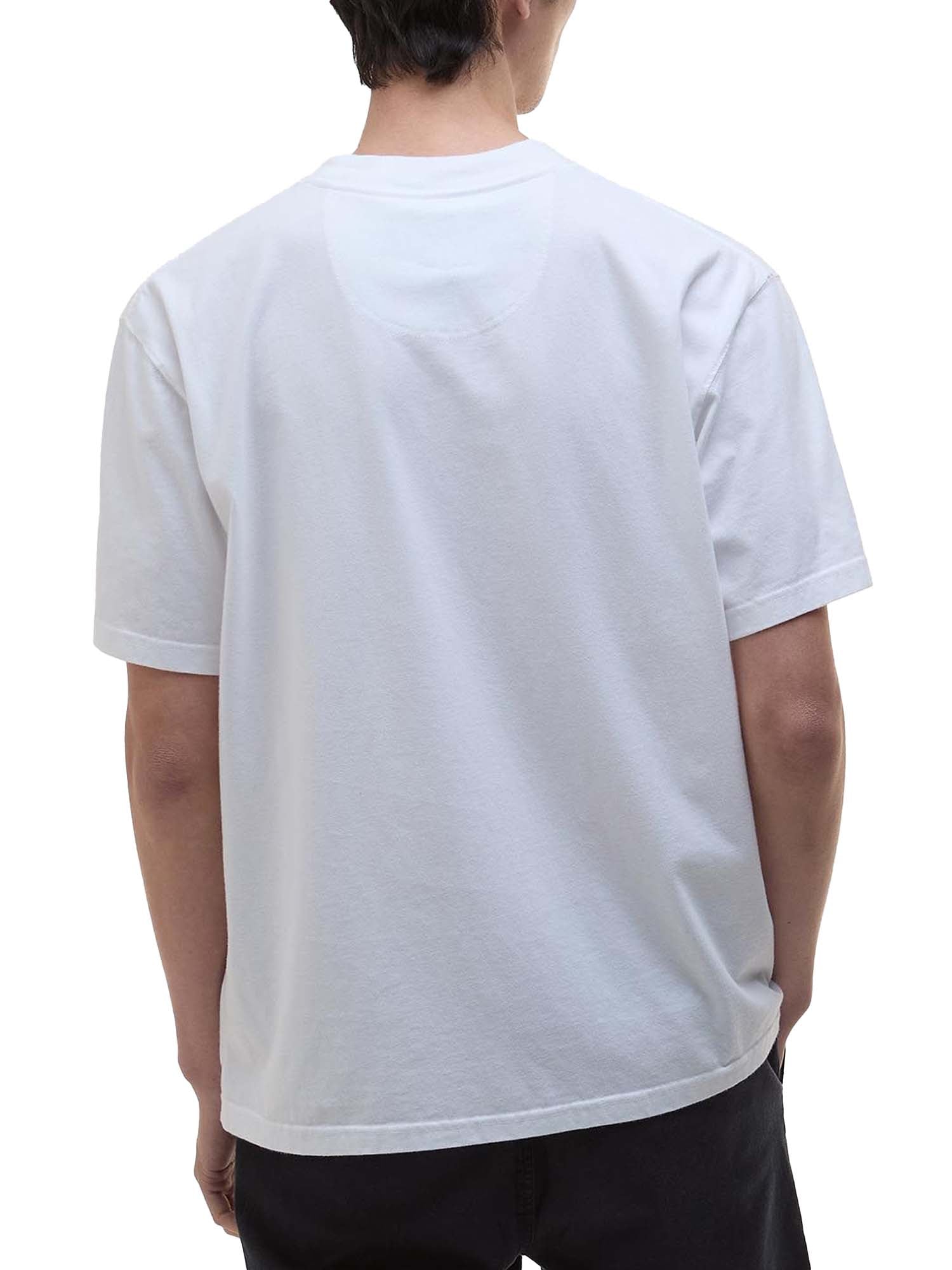 Barbour T-shirt oversize Walton Bianco