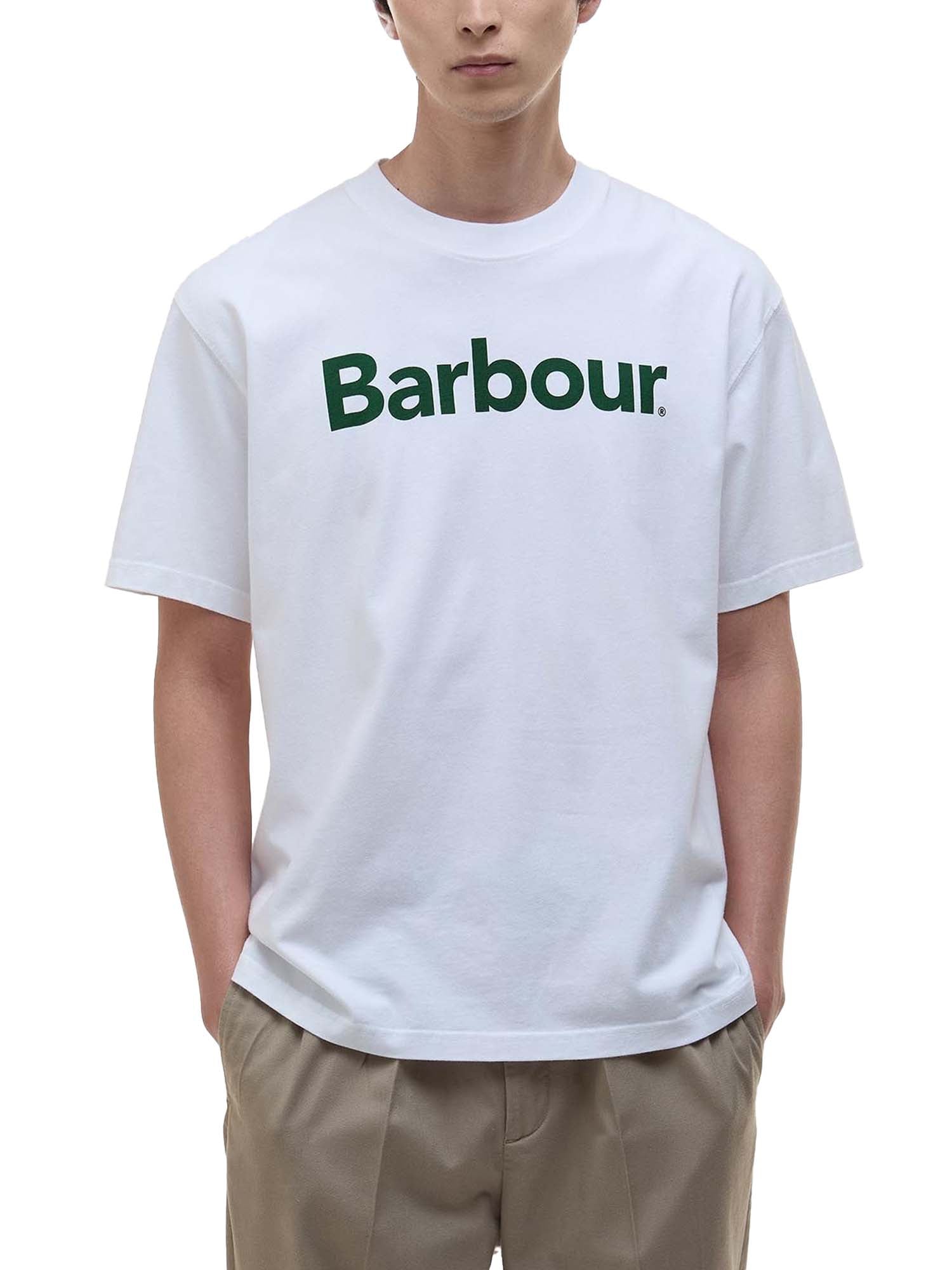 Barbour T-shirt oversize Pensford Bianco
