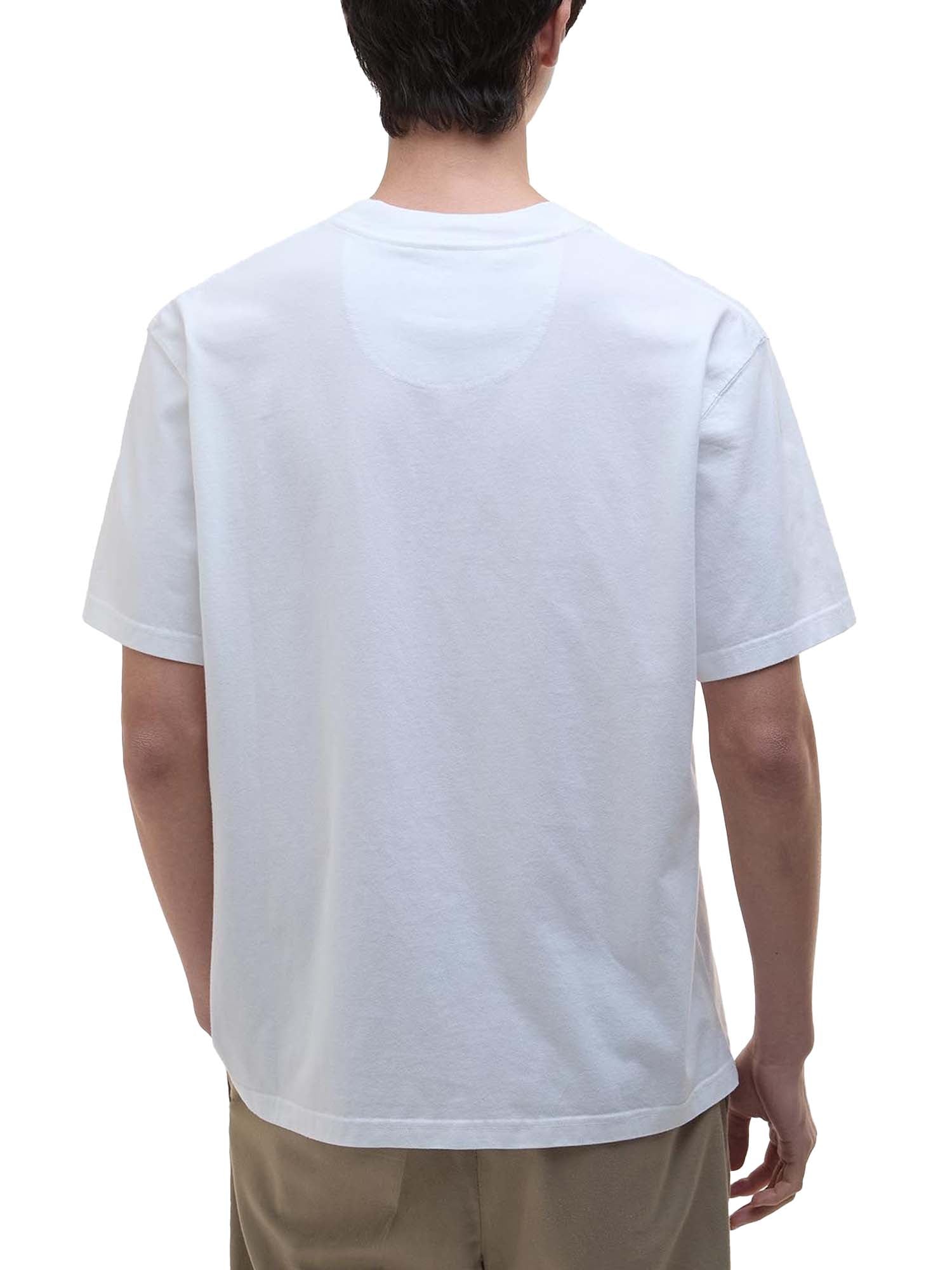 Barbour T-shirt oversize Pensford Bianco