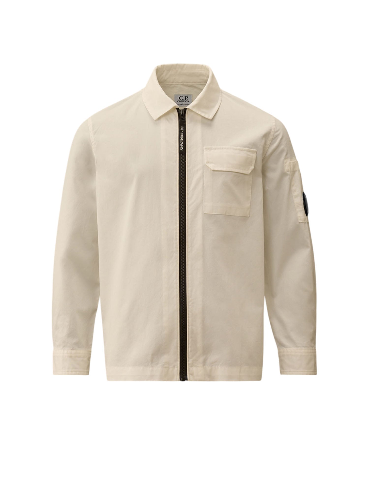 C.p. Company Camicia Zip Bambino Bianco