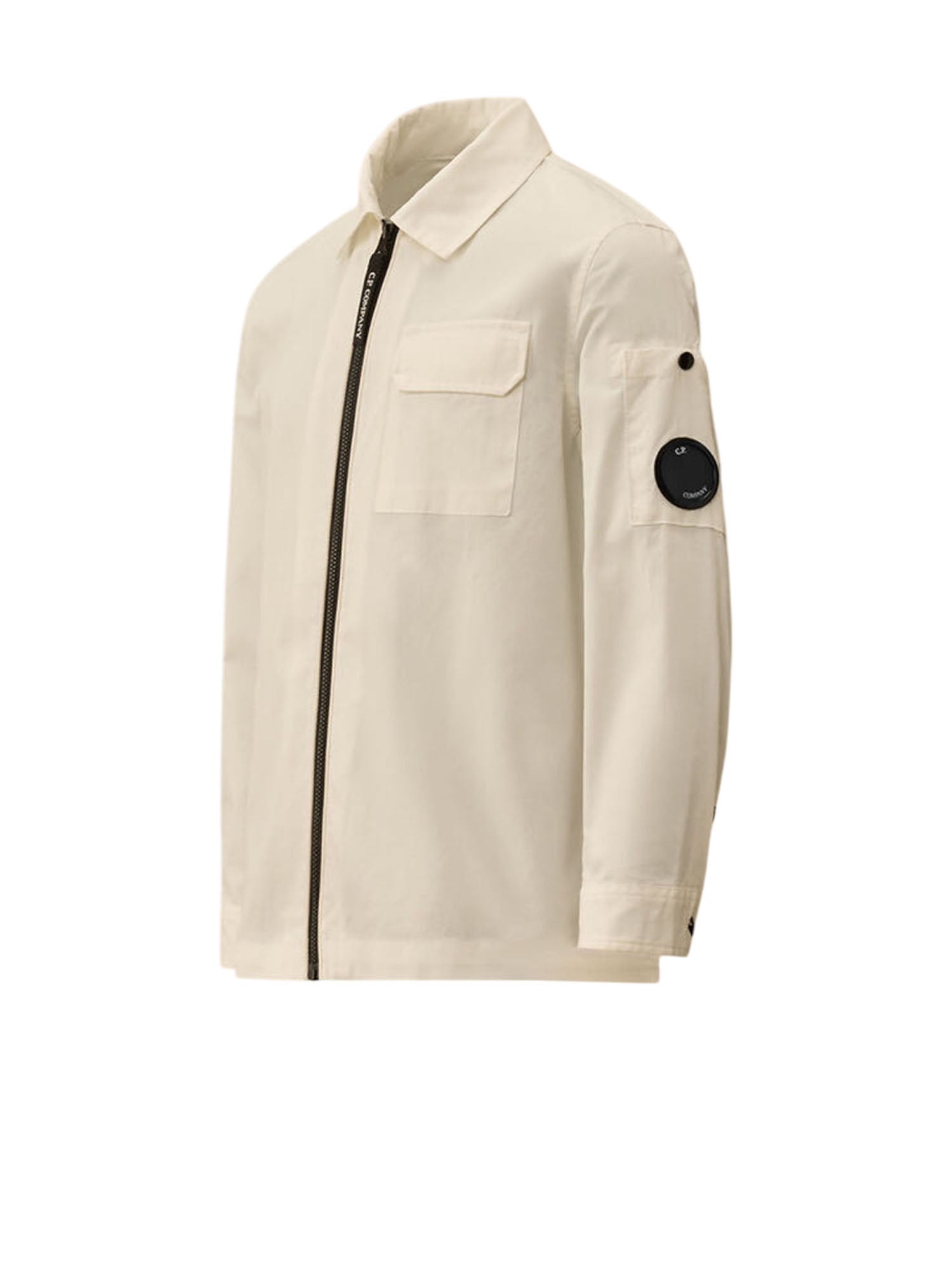 C.p. Company Camicia Zip Bambino Bianco